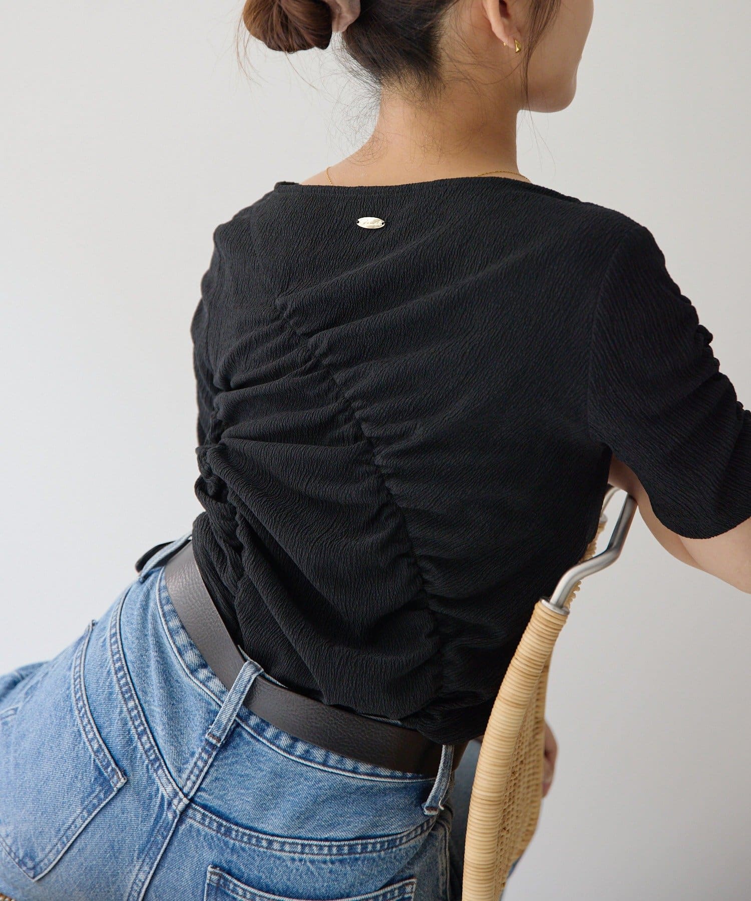 gemeil(ジェムイル) シャーリングトップス(IF-330)