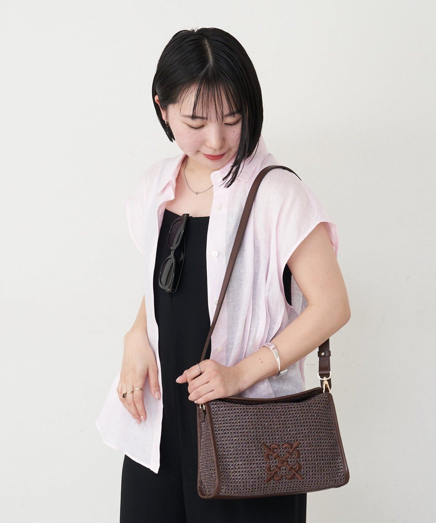 russet(ラシット) リネンタックドウエストシャツ