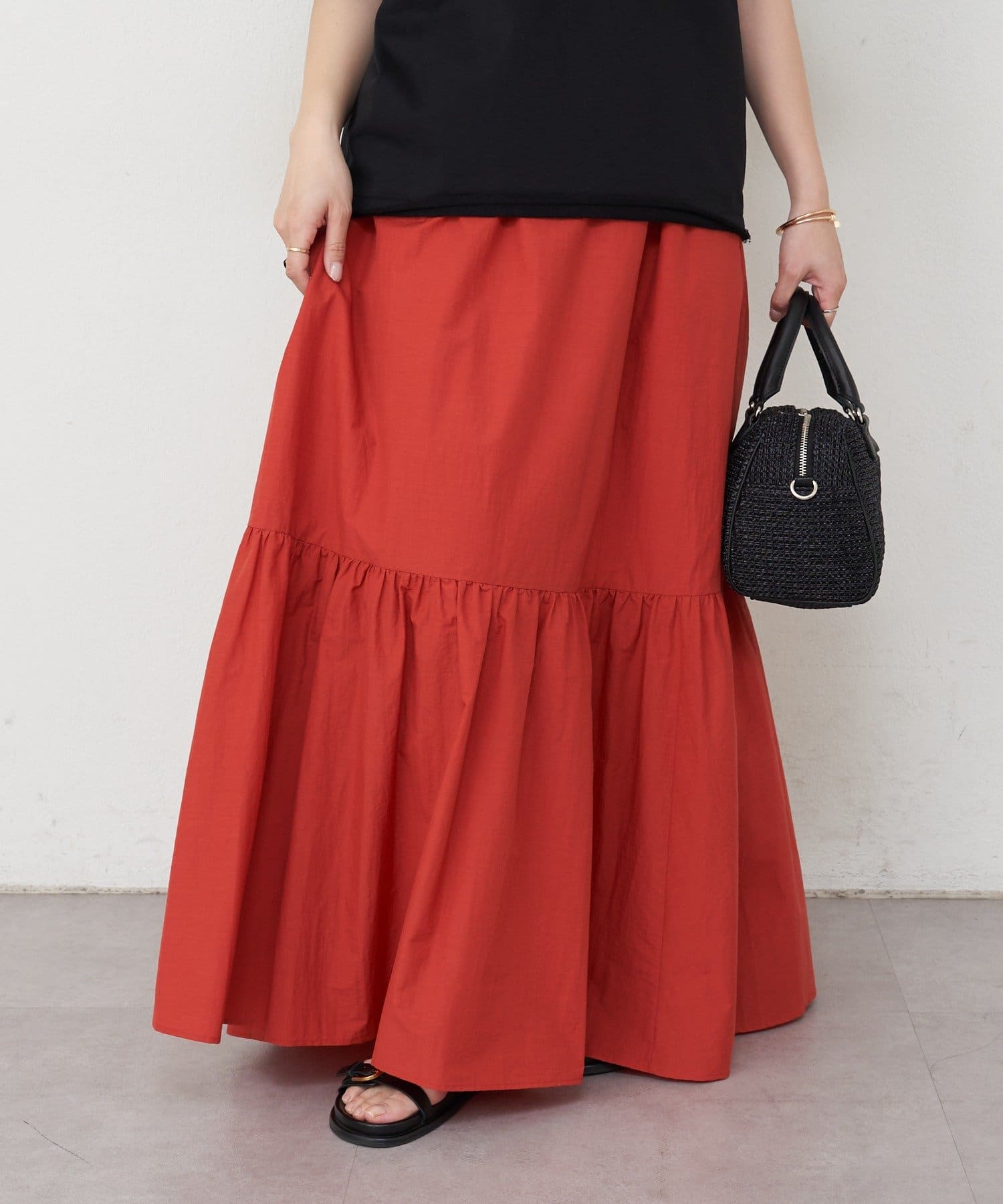 russet(ラシット) ティアードロングスカート