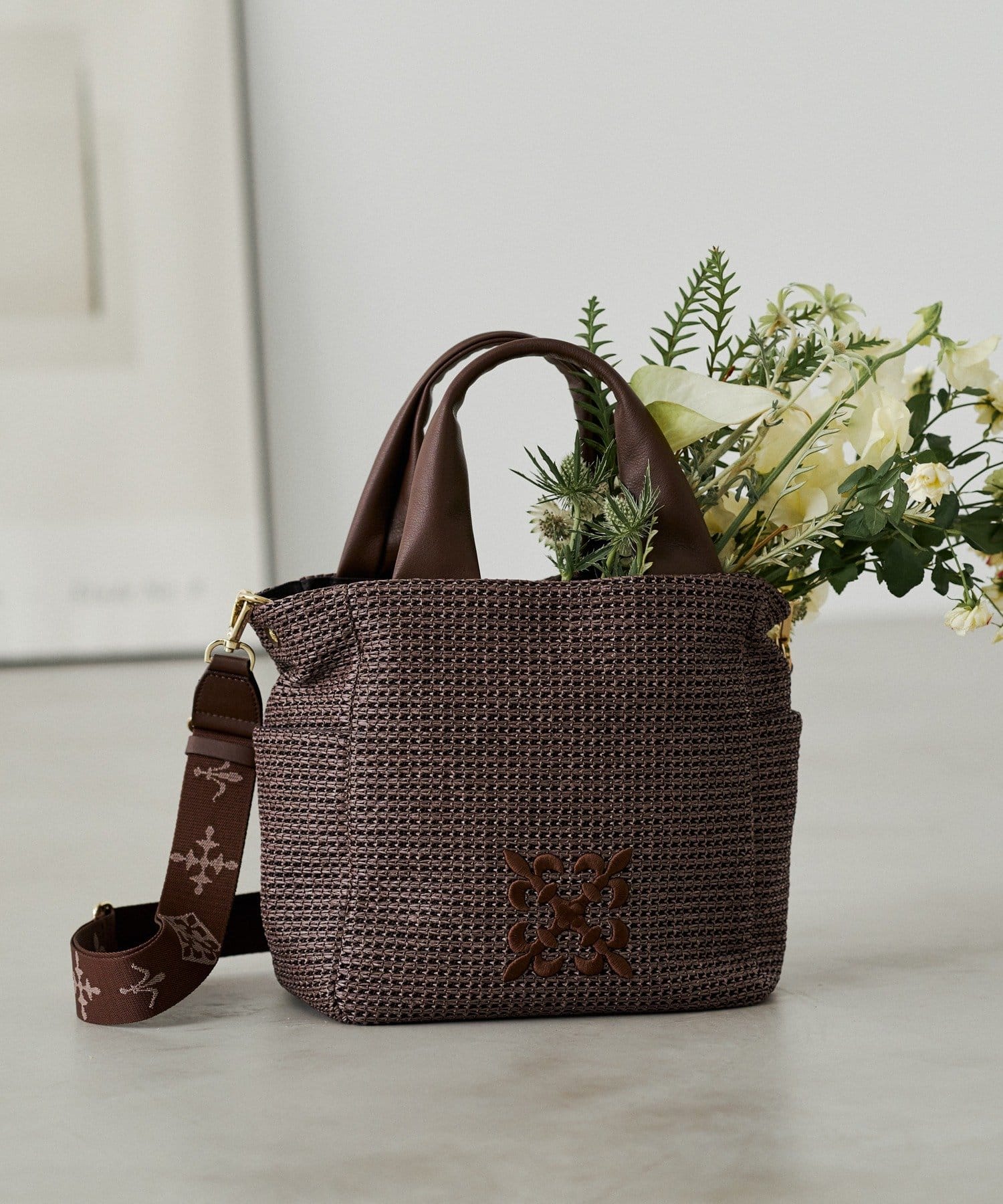 russet(ラシット) ナイロンラフィアユーティリティ2WAYトートバッグ