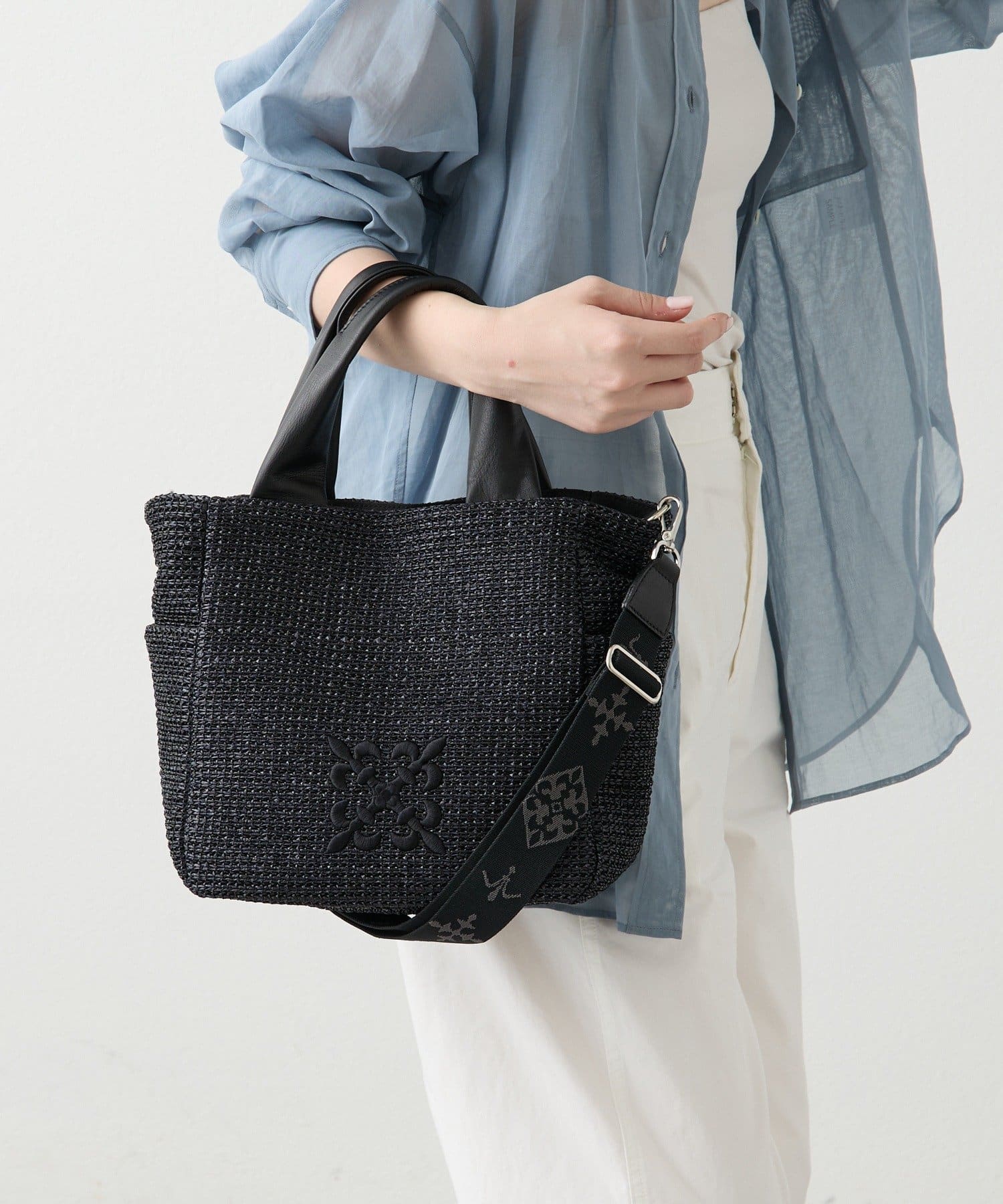 russet(ラシット) ナイロンラフィアユーティリティ2WAYトートバッグ