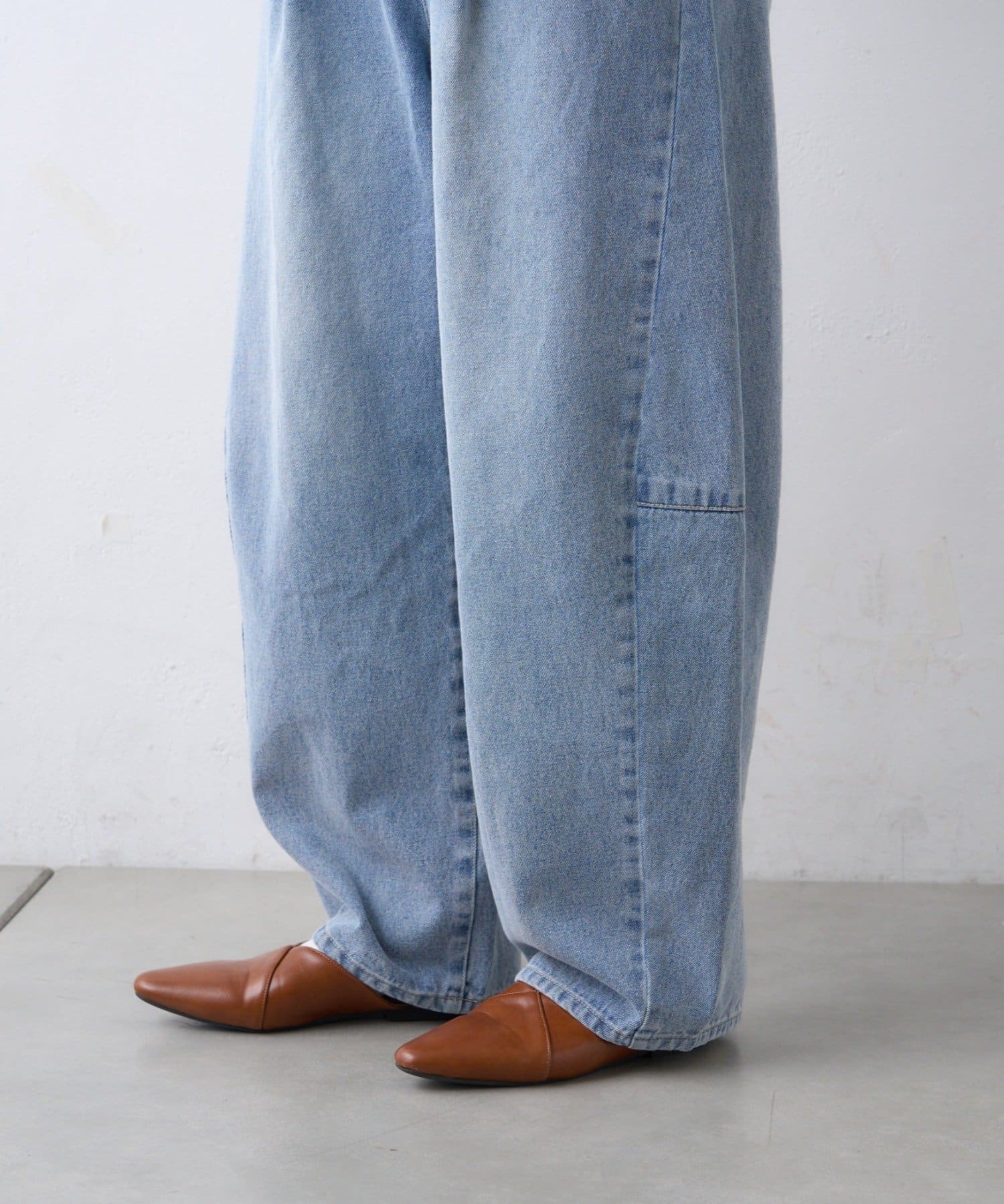 CIAOPANIC TYPY(チャオパニックティピー) 【3サイズ展開】デニムバレルイージーパンツ