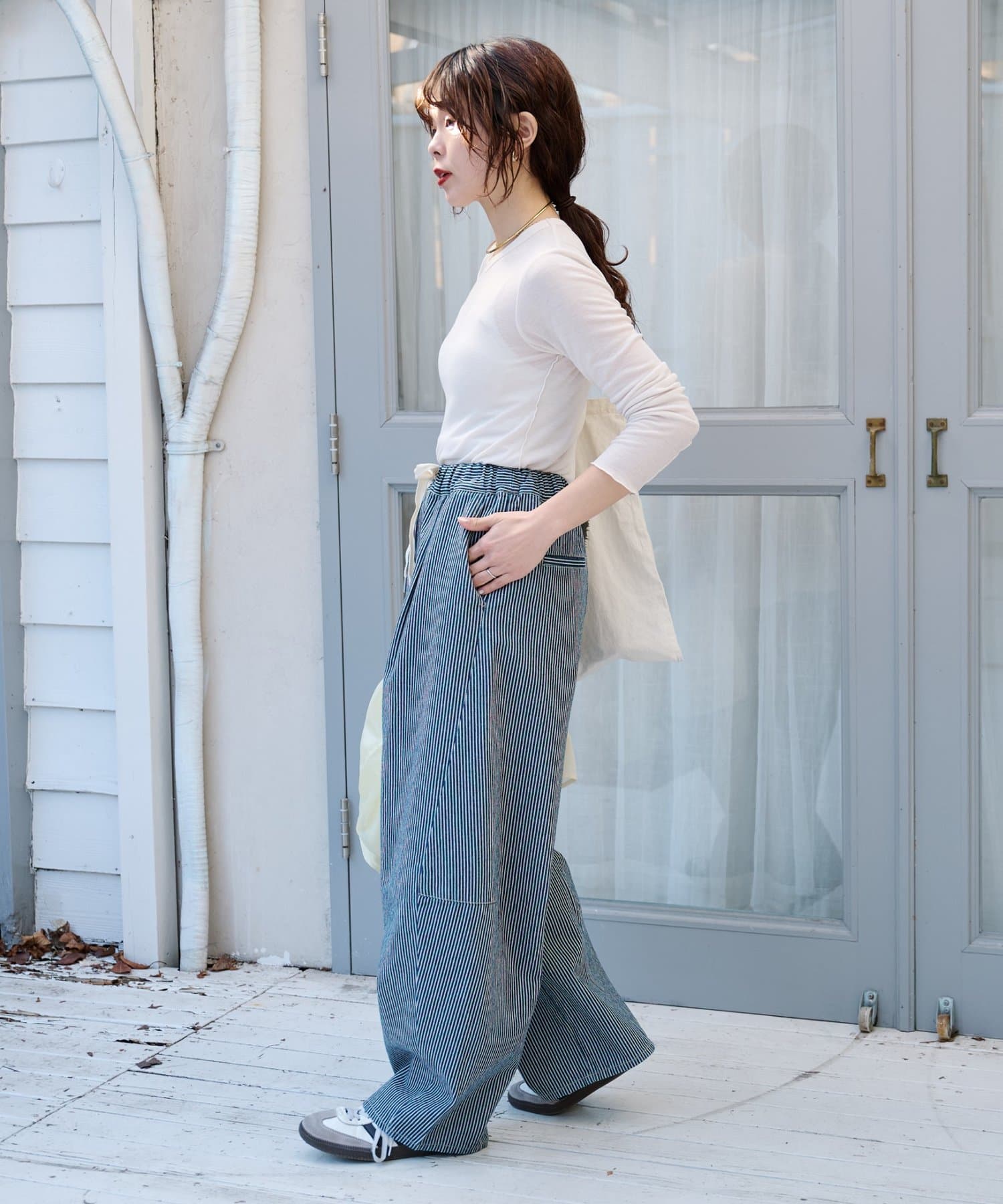 CIAOPANIC TYPY(チャオパニックティピー) 【3サイズ展開】デニムバレルイージーパンツ