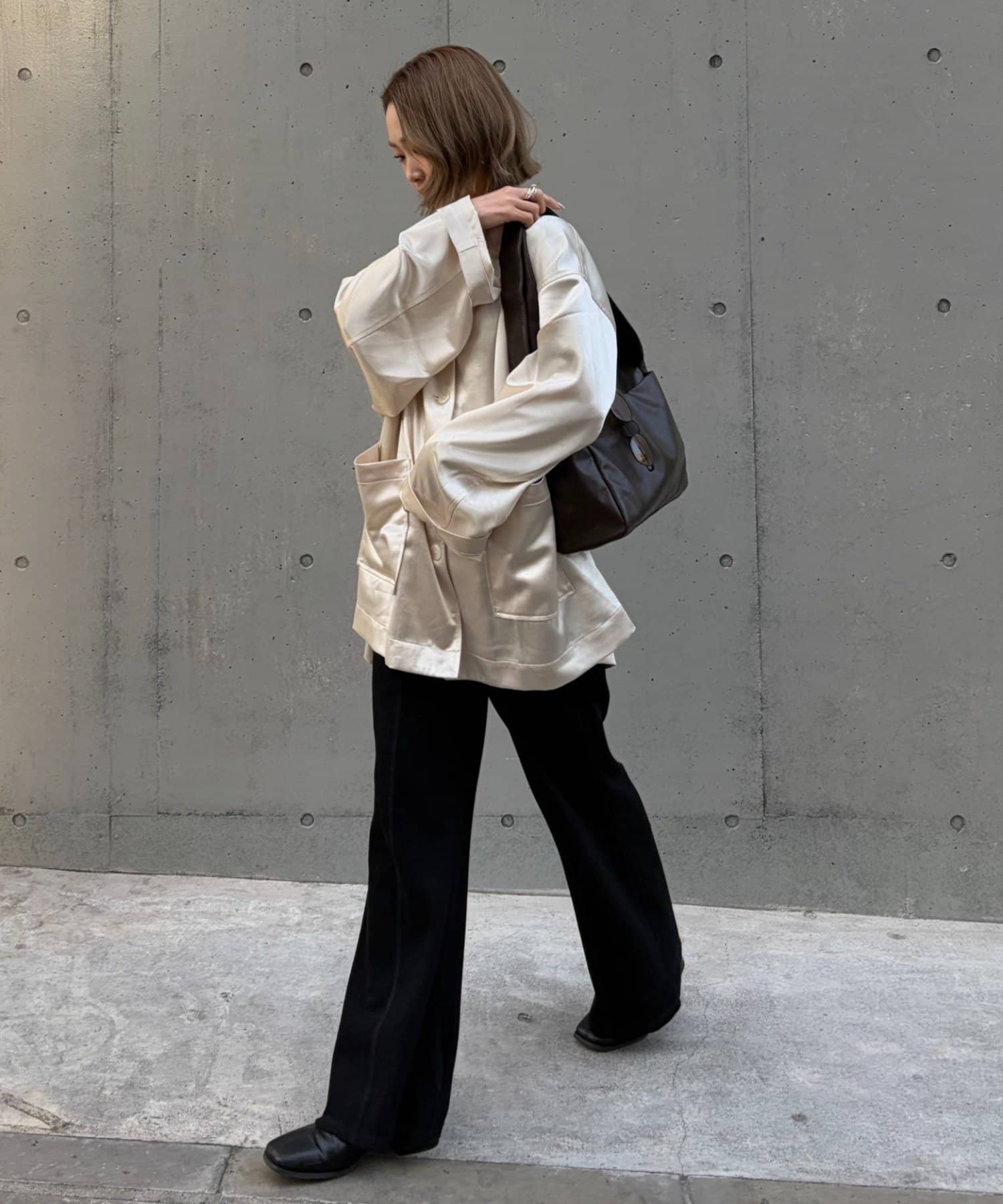 CIAOPANIC TYPY(チャオパニックティピー) 【PON企画】サテンBIGシャツジャケット/PALCLOSET限定