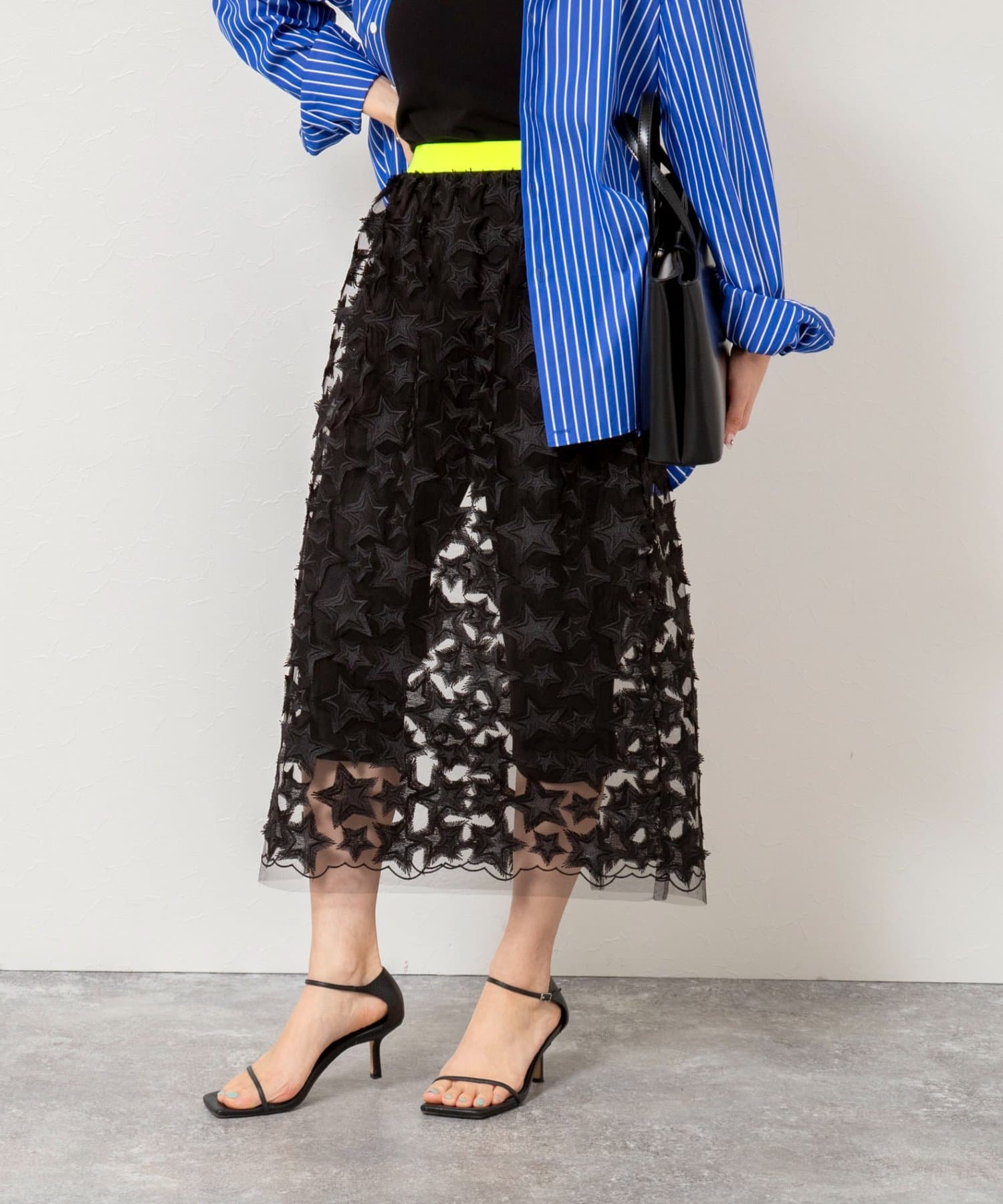 NOLLEY'S(ノーリーズ) 45th limited editionスターフリンジタイトスカート