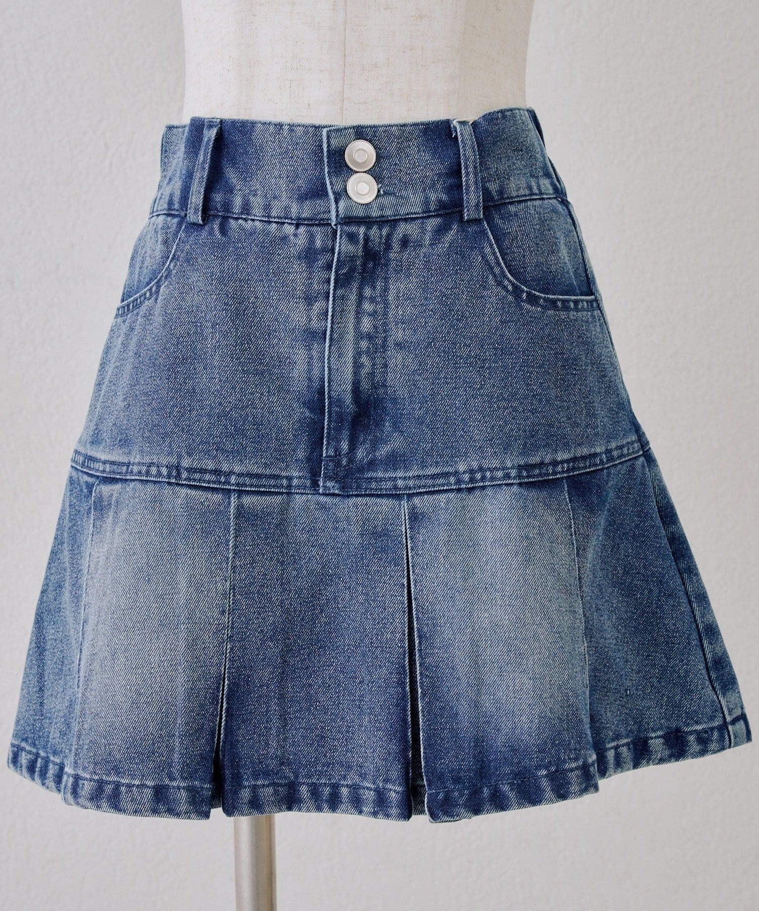 NICE CLAUP / OLIVE des OLIVE OUTLET(ナイスクラップ  / オリーブ デ オリーブ アウトレット) 【ANOTHER BRANCH】裾プリーツミニスカート