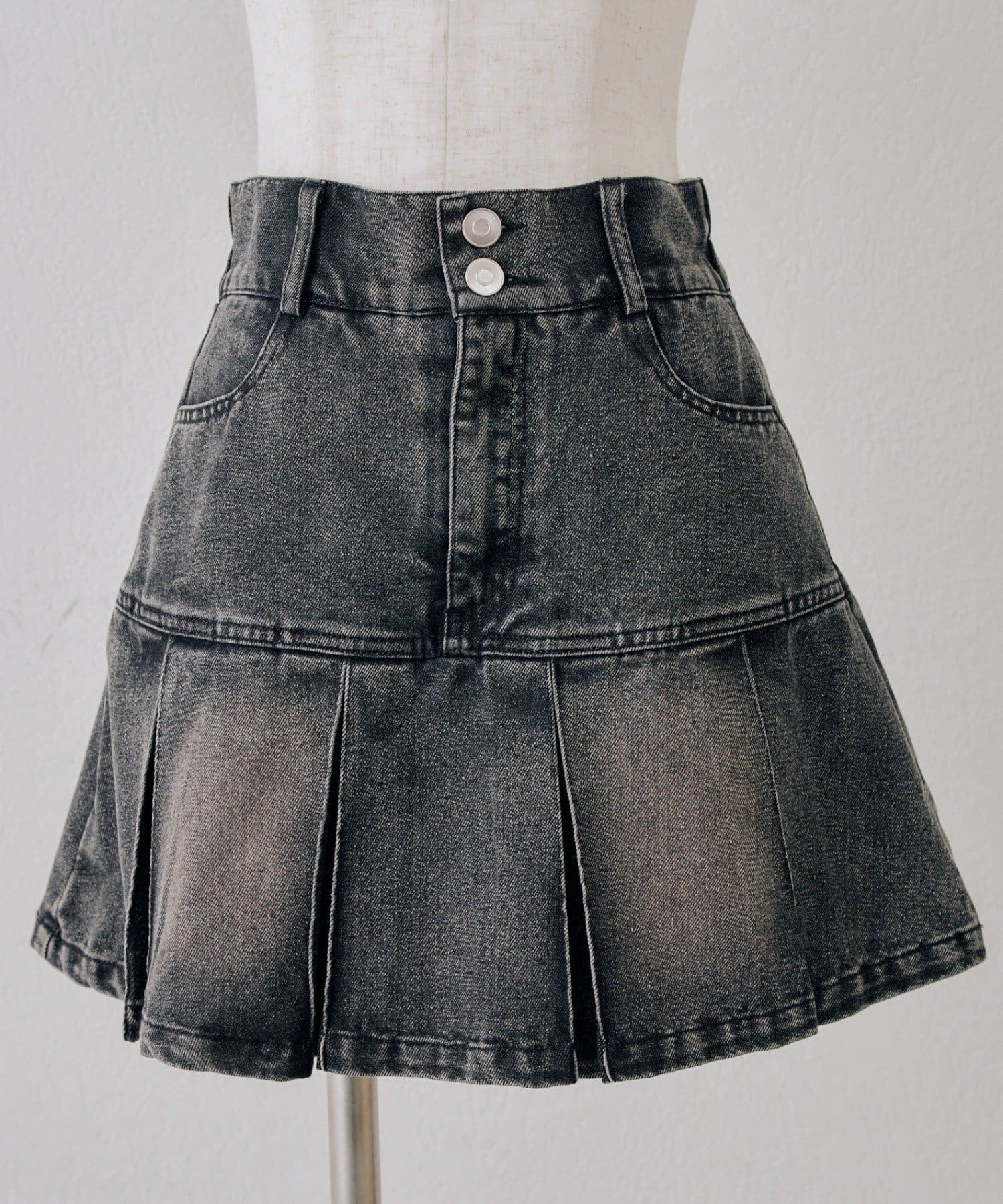 NICE CLAUP / OLIVE des OLIVE OUTLET(ナイスクラップ  / オリーブ デ オリーブ アウトレット) 【ANOTHER BRANCH】裾プリーツミニスカート