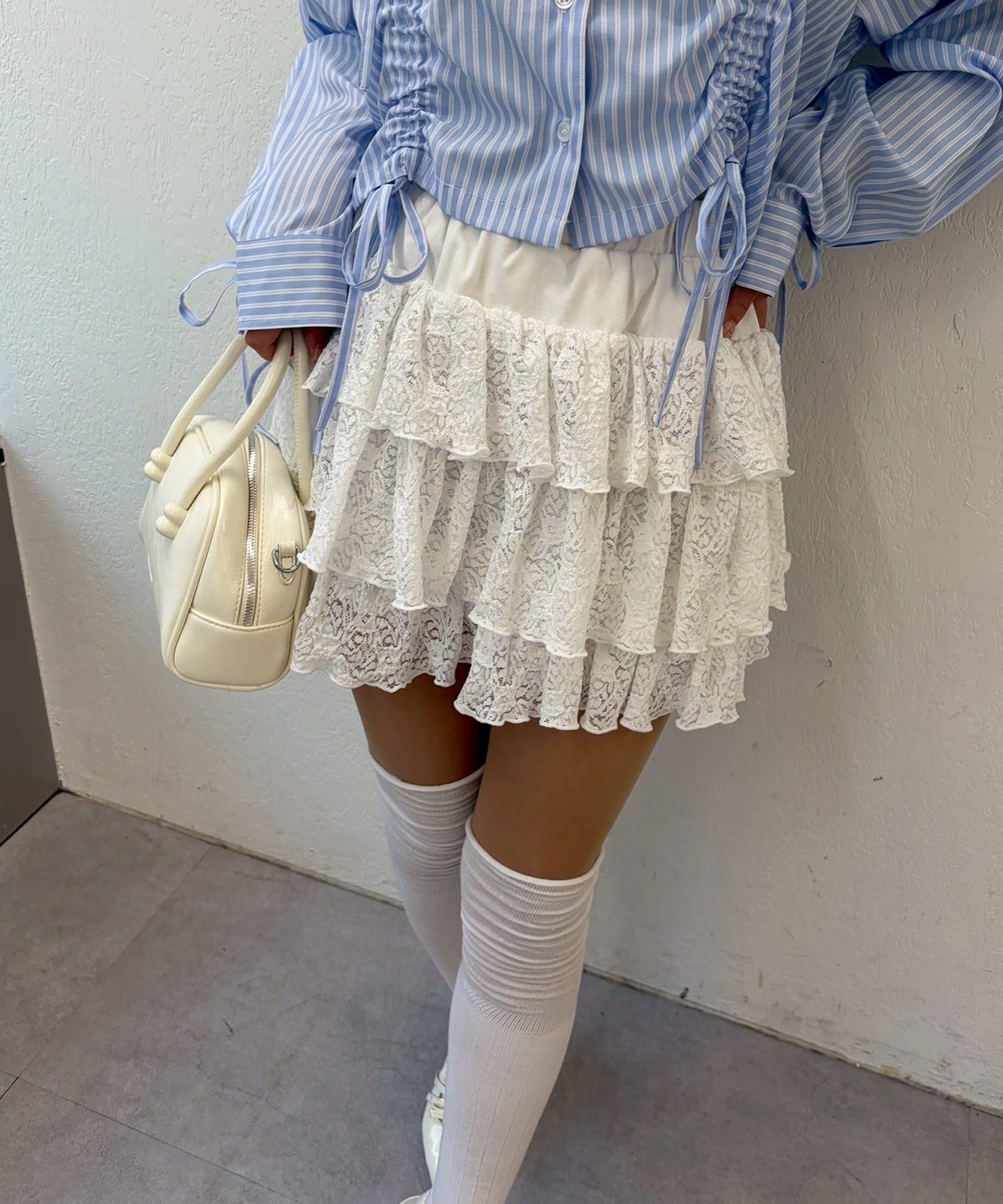 NICE CLAUP / OLIVE des OLIVE OUTLET(ナイスクラップ  / オリーブ デ オリーブ アウトレット) 【Another Branch】ティアードミニスカート