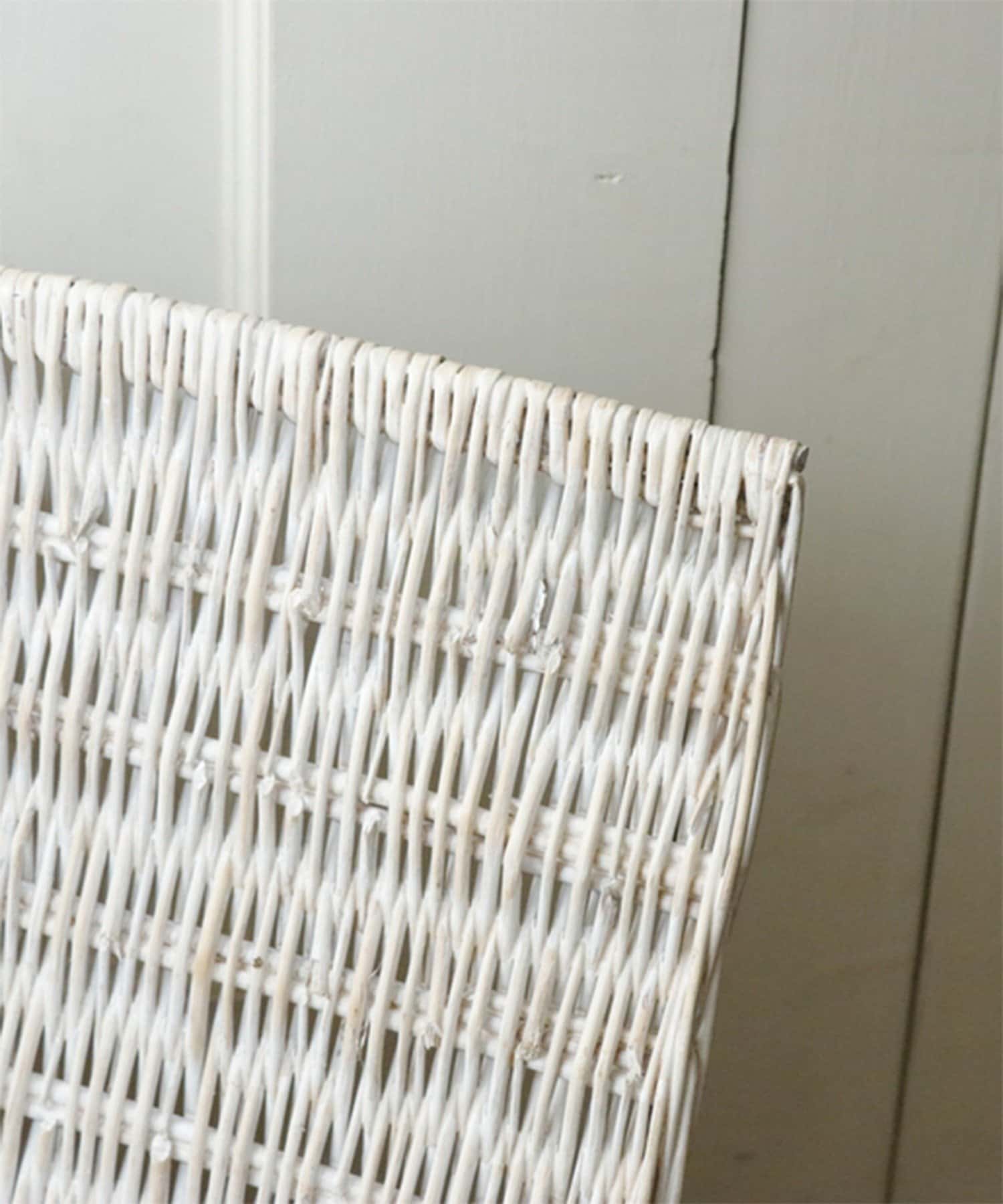 salut!(サリュ) 《WEB限定再入荷》ホワイト柳蓋つきバスケット