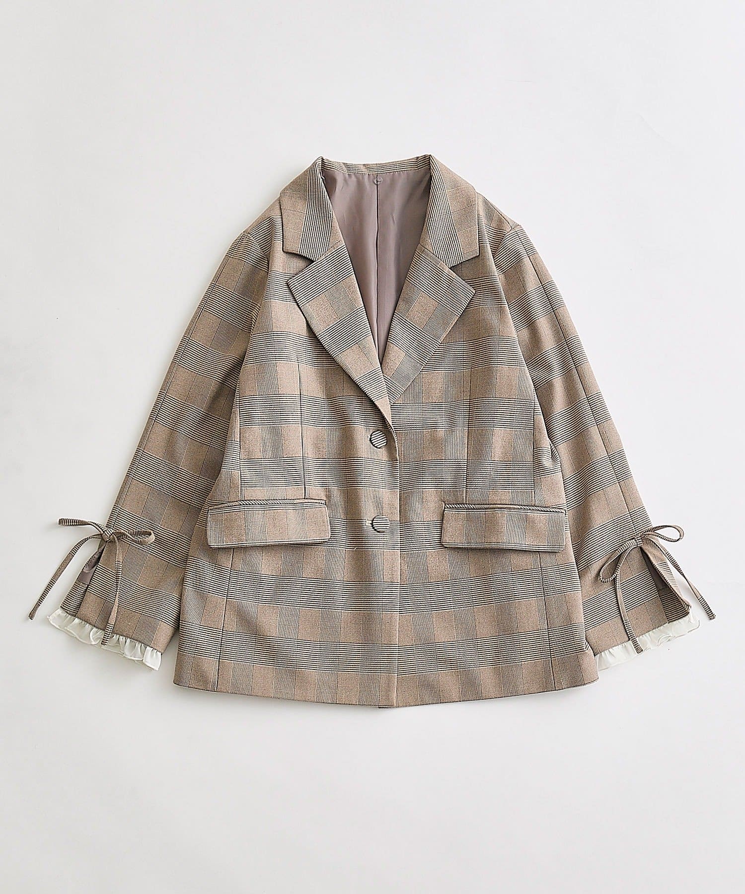 OLIVE des OLIVE(オリーブ デ オリーブ) レース衿ゆるたぽテーラードジャケット