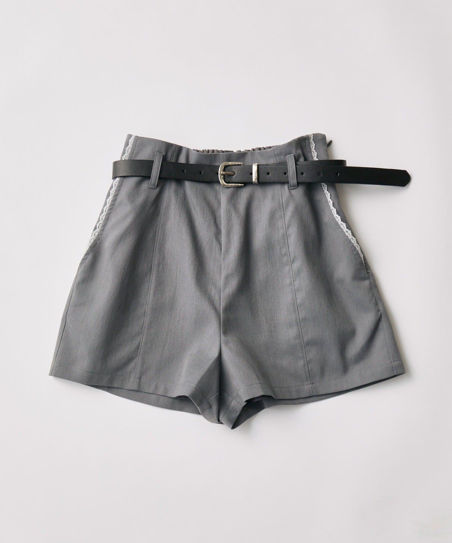 OLIVE des OLIVE(オリーブ デ オリーブ) ベルト付きショートパンツ