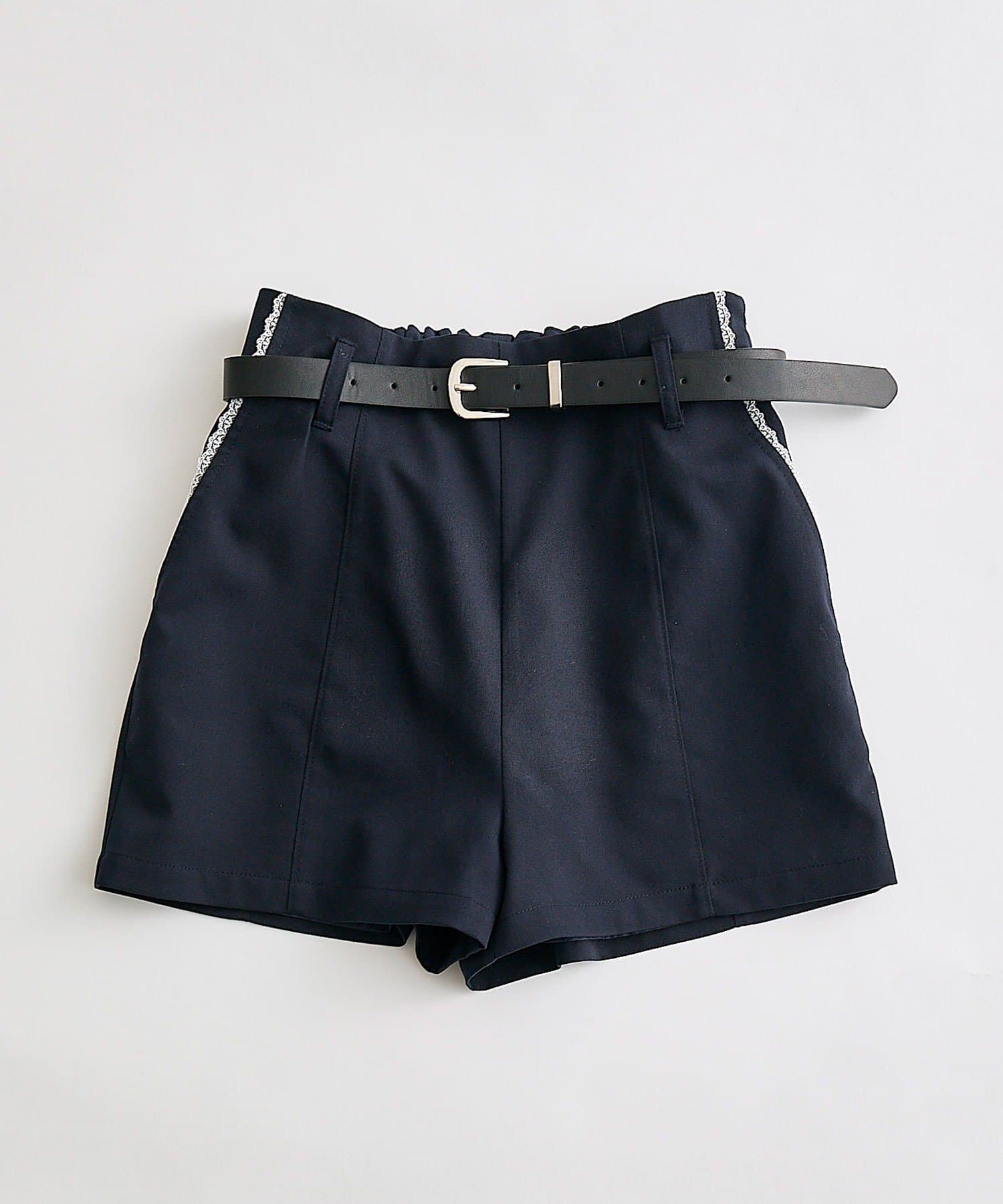 OLIVE des OLIVE(オリーブ デ オリーブ) ベルト付きショートパンツ