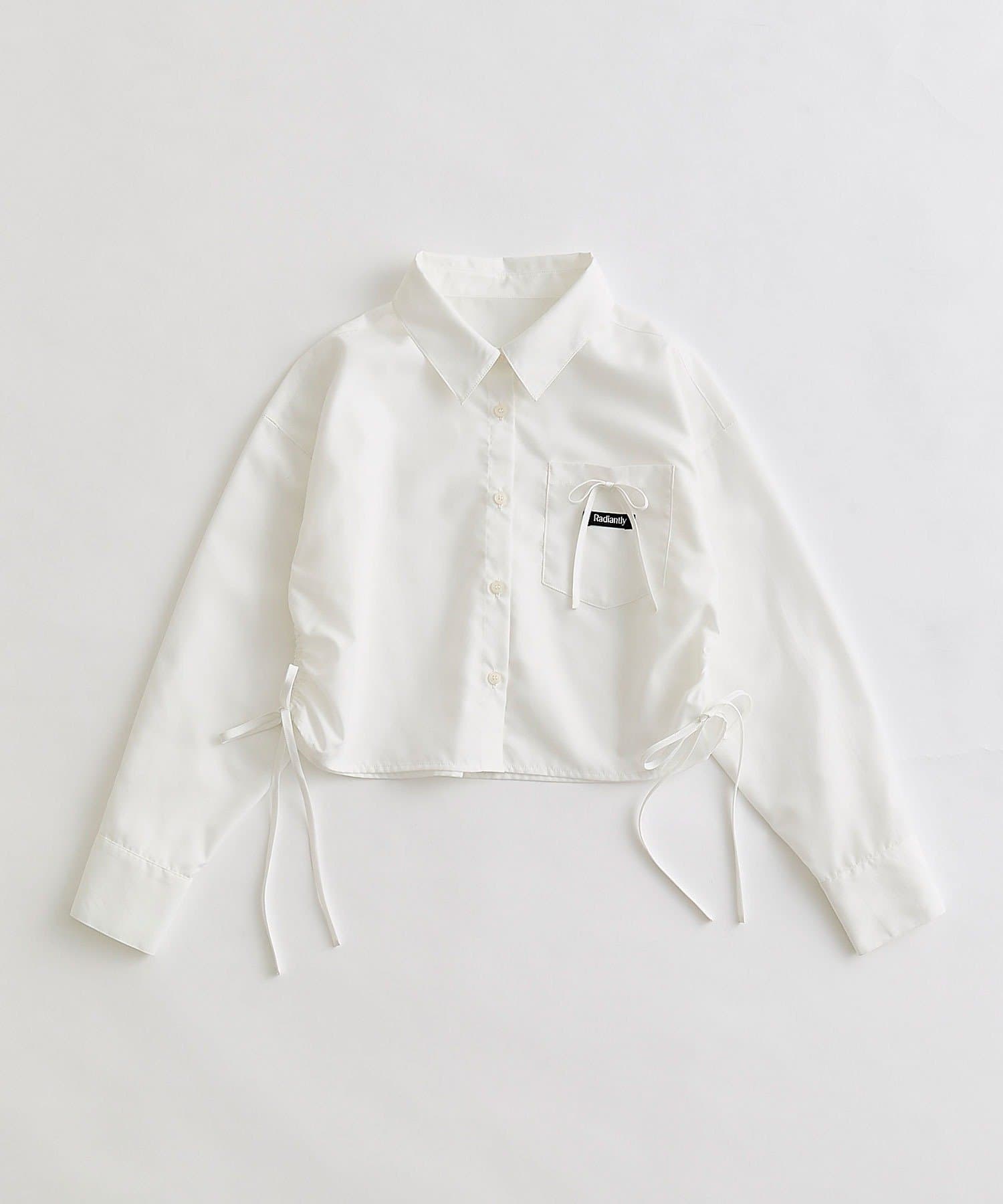 OLIVE des OLIVE(オリーブ デ オリーブ) タグ付きショートシャツ