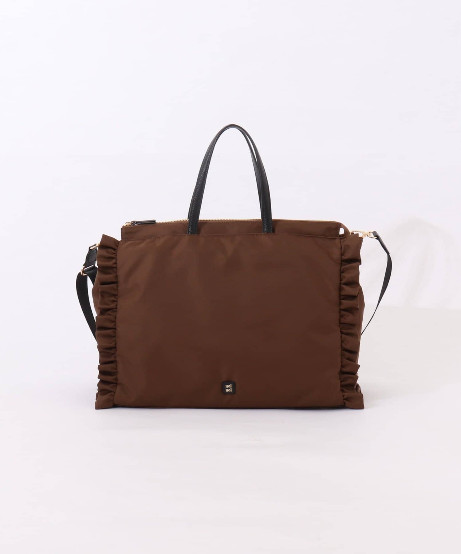 NOLLEY'S(ノーリーズ) 【nolnol/ノルノル】ナイロンフリルトートバッグ