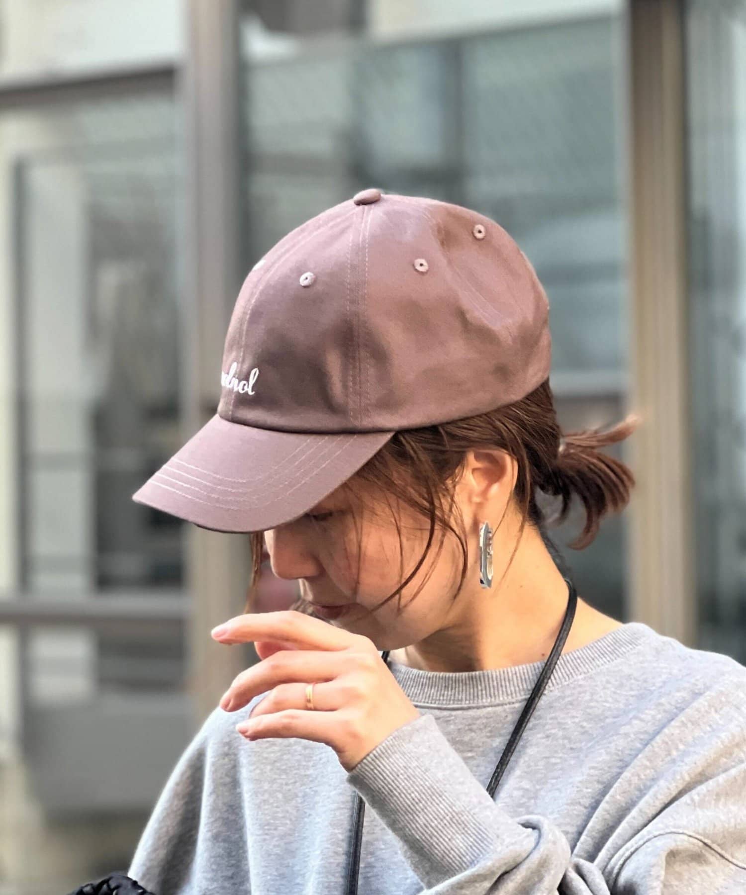 NOLLEY'S(ノーリーズ) 【nolnol/ノルノル】ロゴ刺繍キャップ