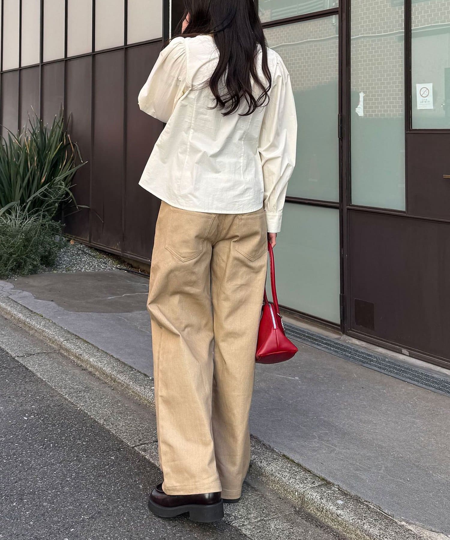 CIAOPANIC(チャオパニック) 【neutral by ciaopanic】スクエアネックシャーリングブラウス