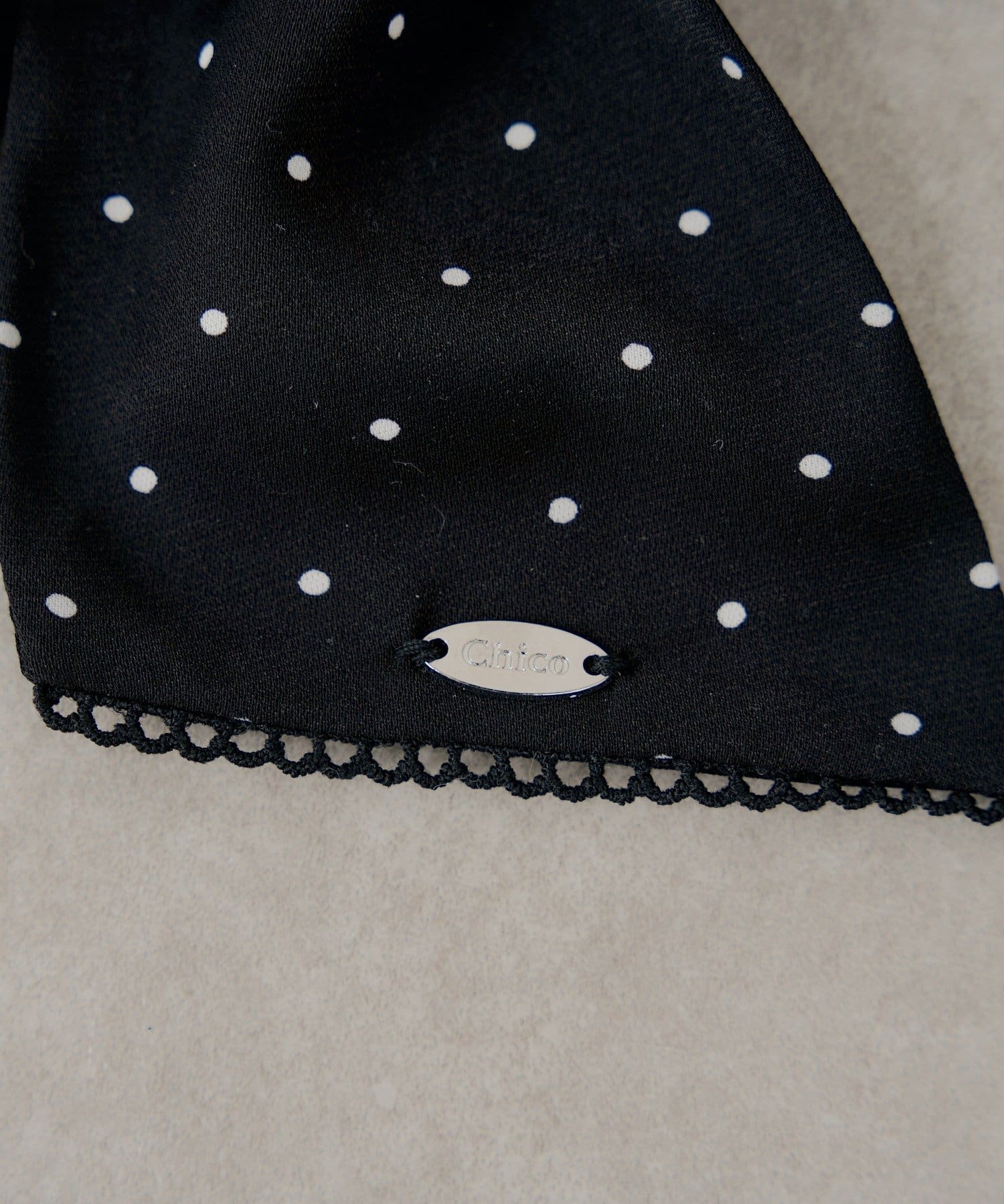 Chico(チコ) ピコレースデザインリボンバレッタ