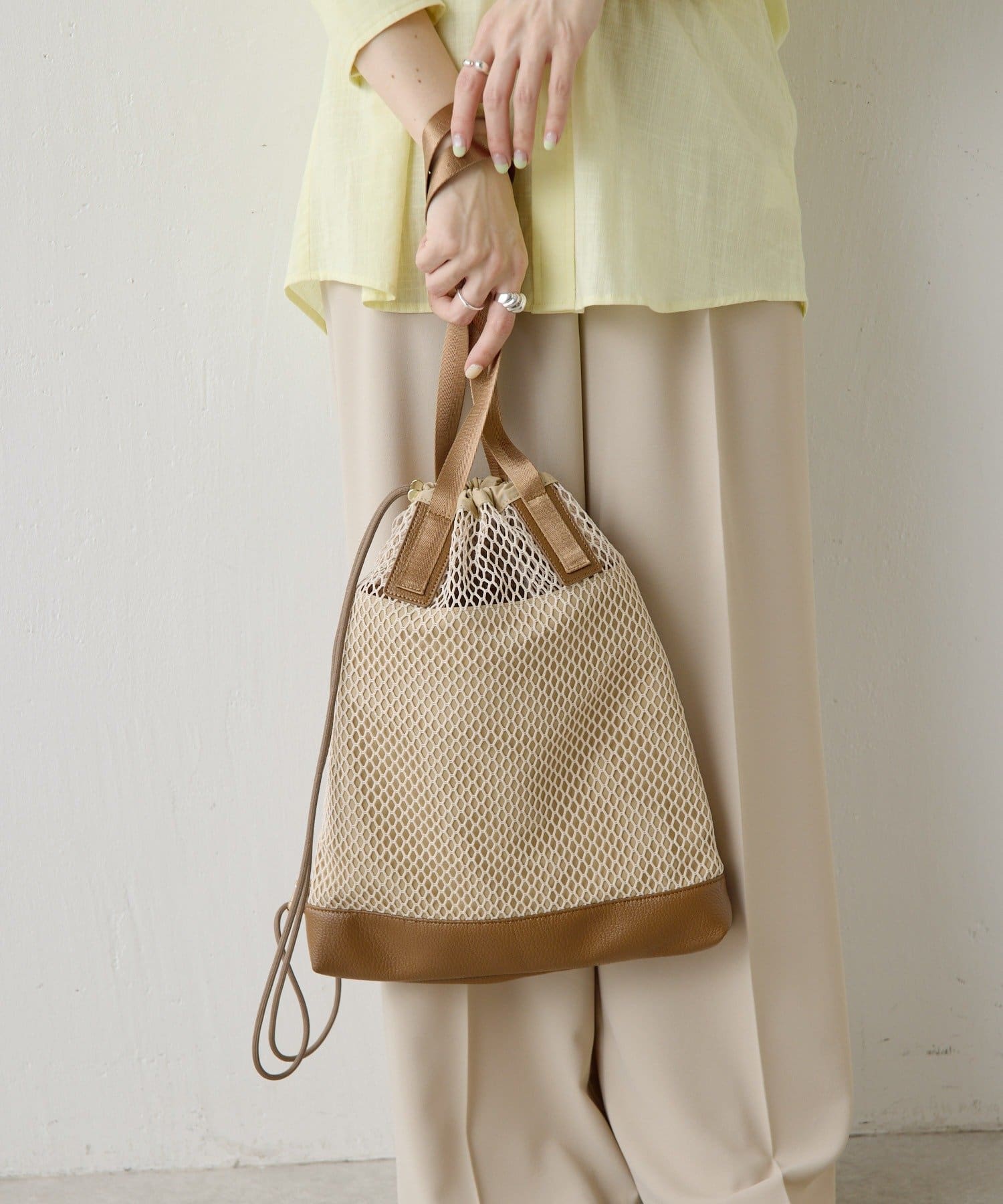 COLLAGE GALLARDAGALANTE(コラージュ ガリャルダガランテ) 【PAPILLONNER/パピヨネ】メッシュ2WAYトートバッグ