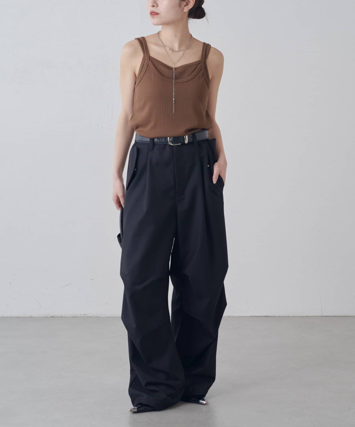 Lui's(ルイス) レイヤード風カップ付きタンクトップ