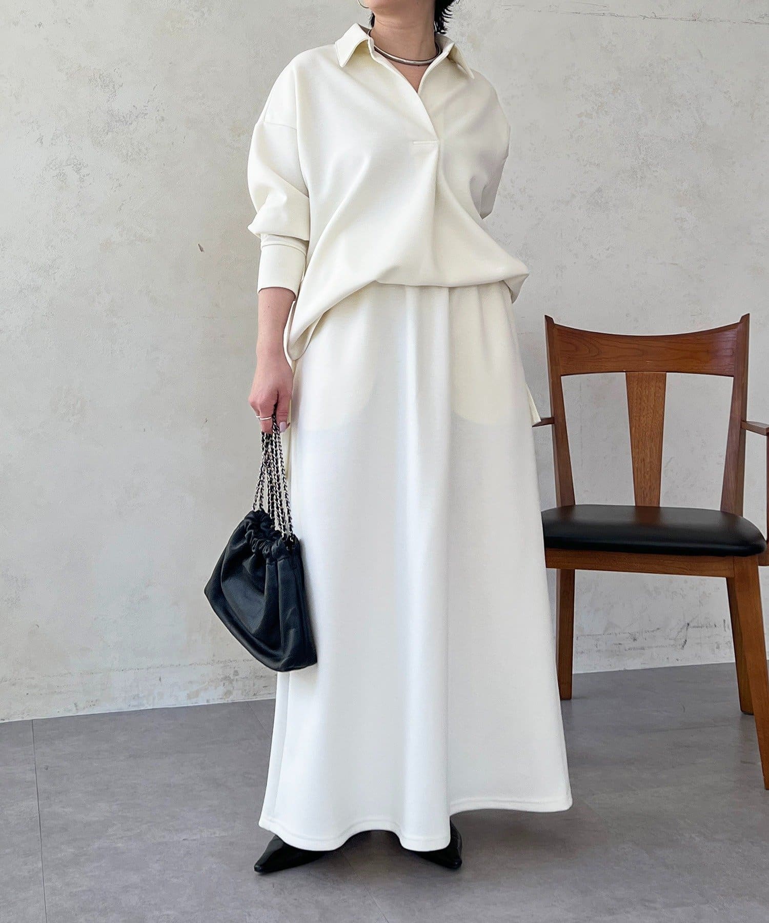 un dix cors(アンディコール) スキッパーセットアップ