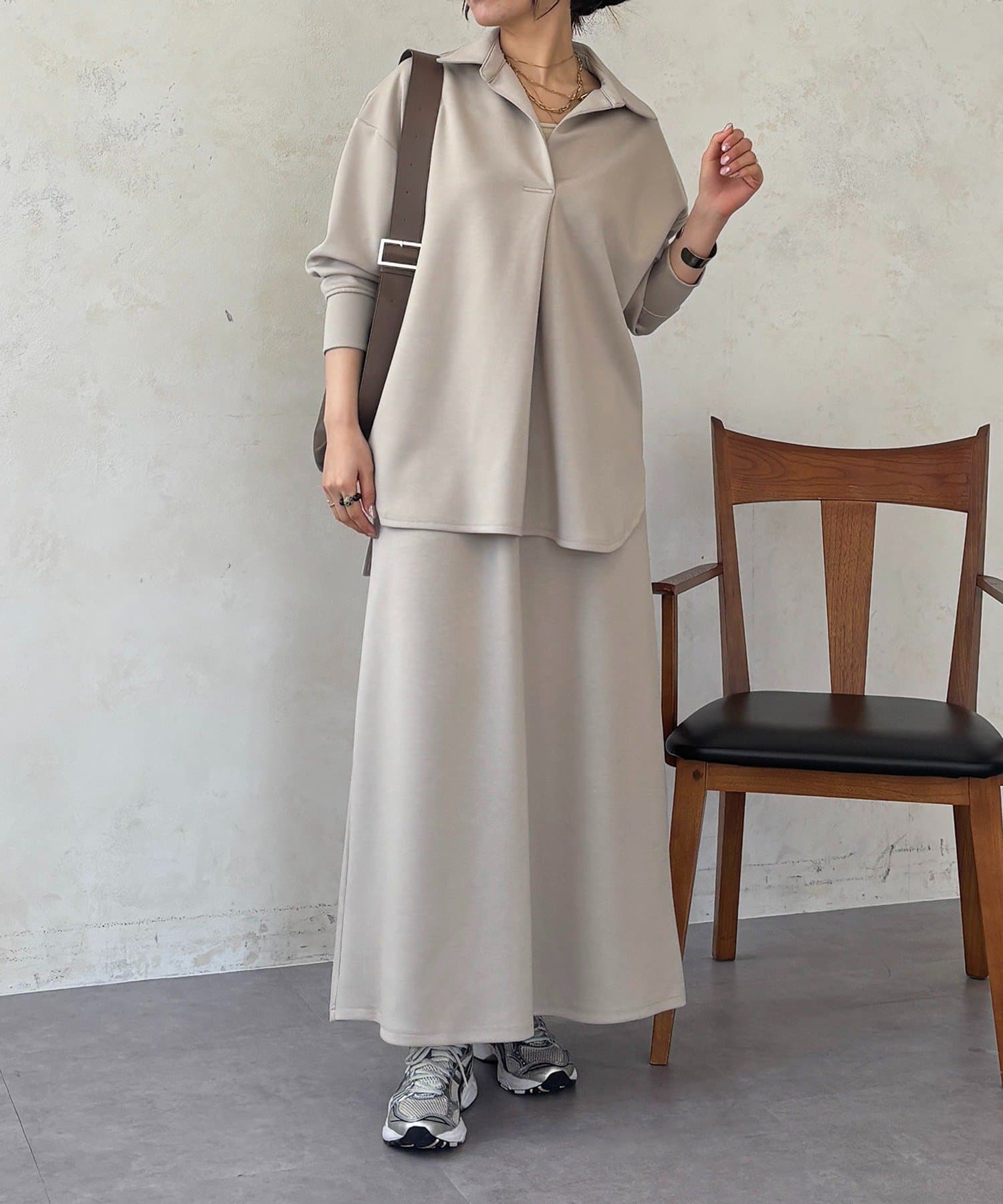 un dix cors(アンディコール) スキッパーセットアップ