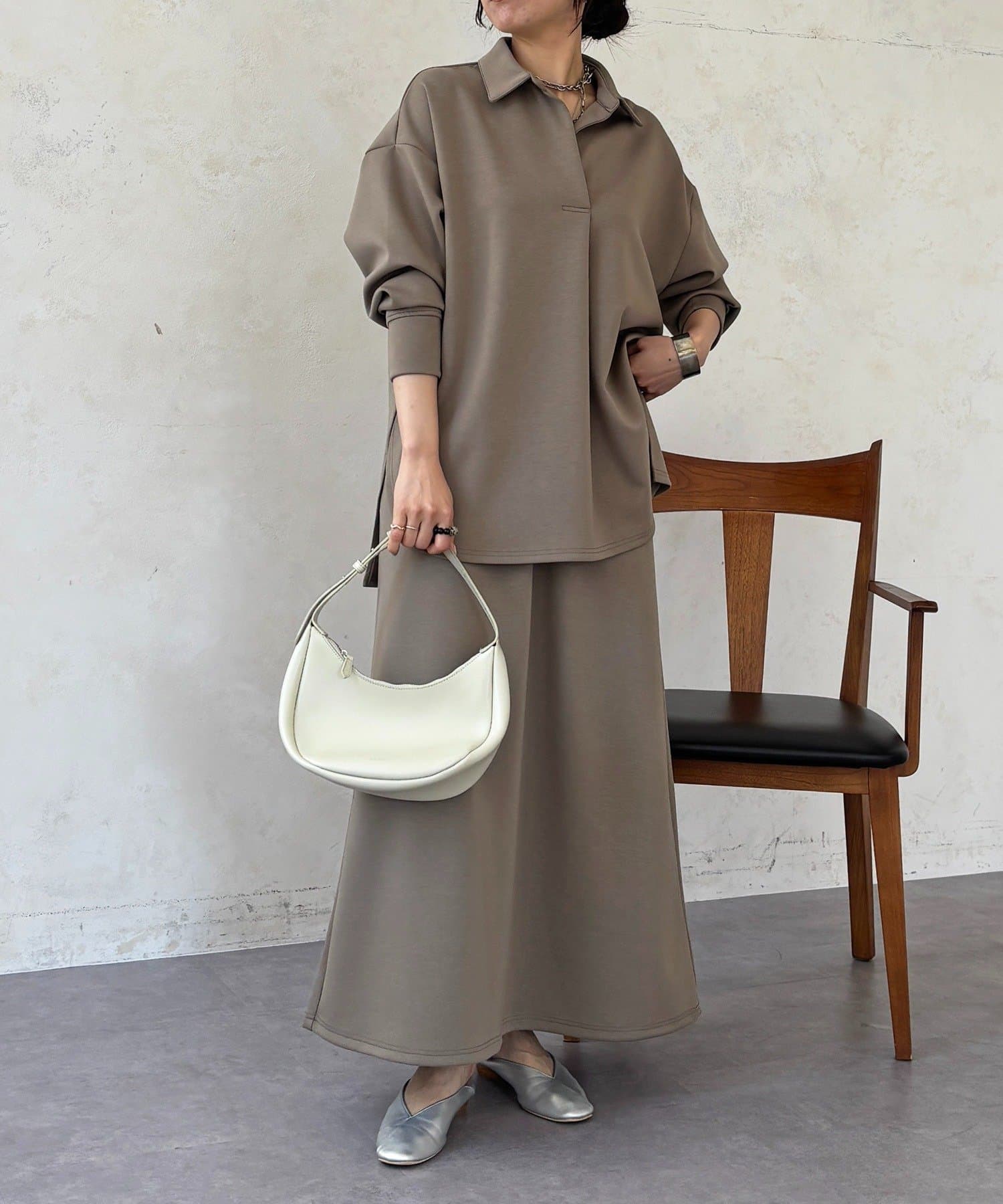 un dix cors(アンディコール) スキッパーセットアップ