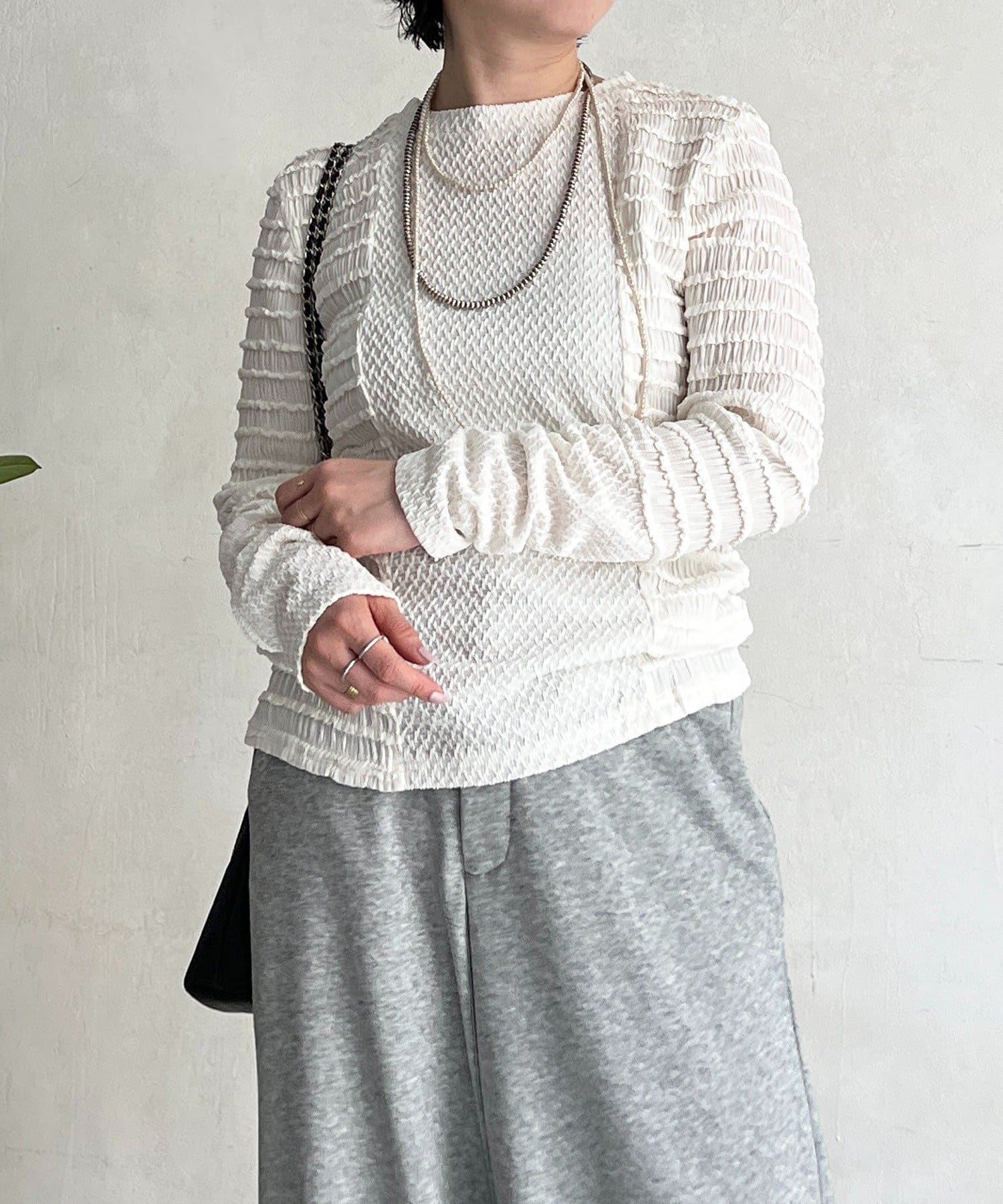 un dix cors(アンディコール) シュリンクカットソー