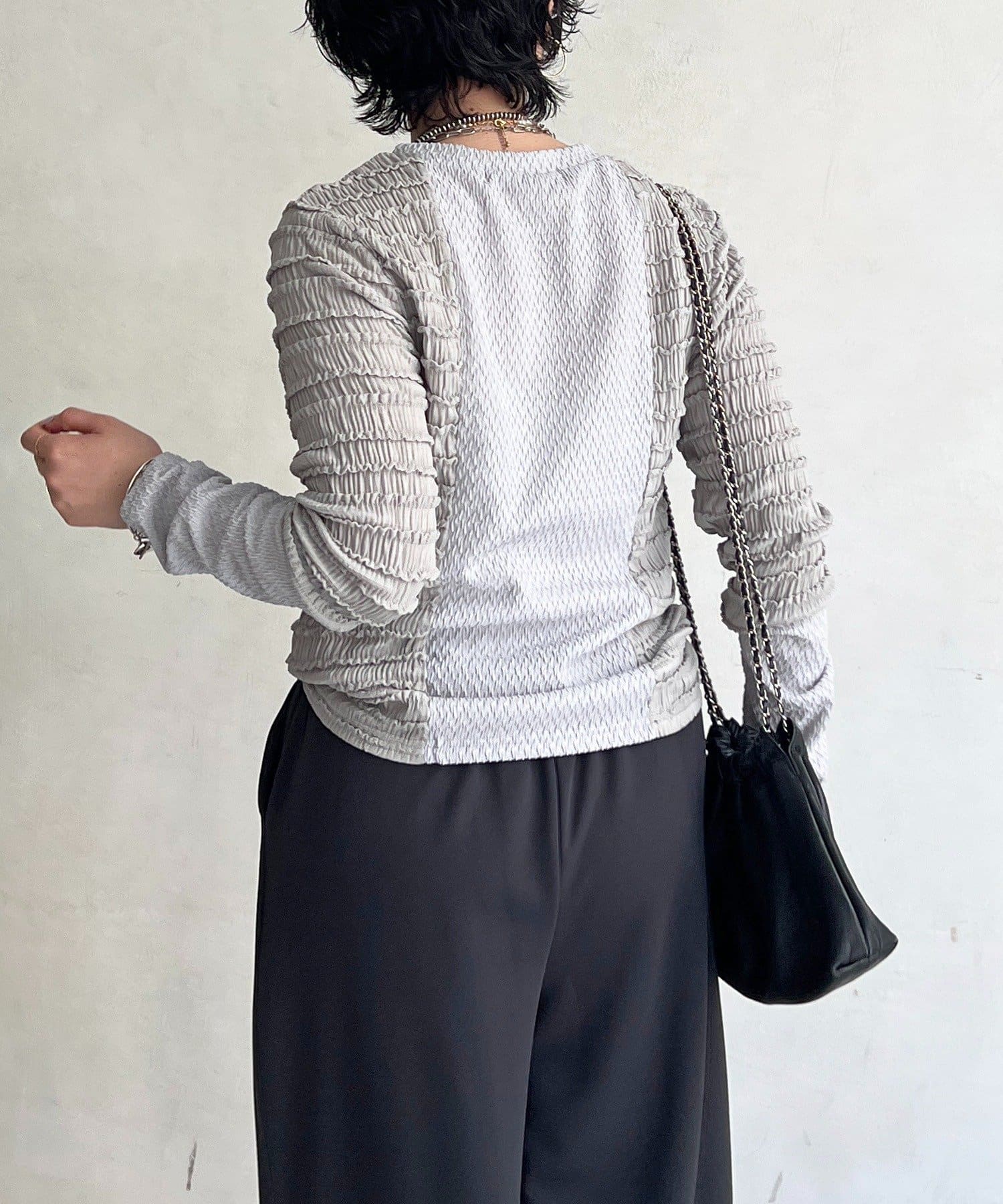 un dix cors(アンディコール) シュリンクカットソー