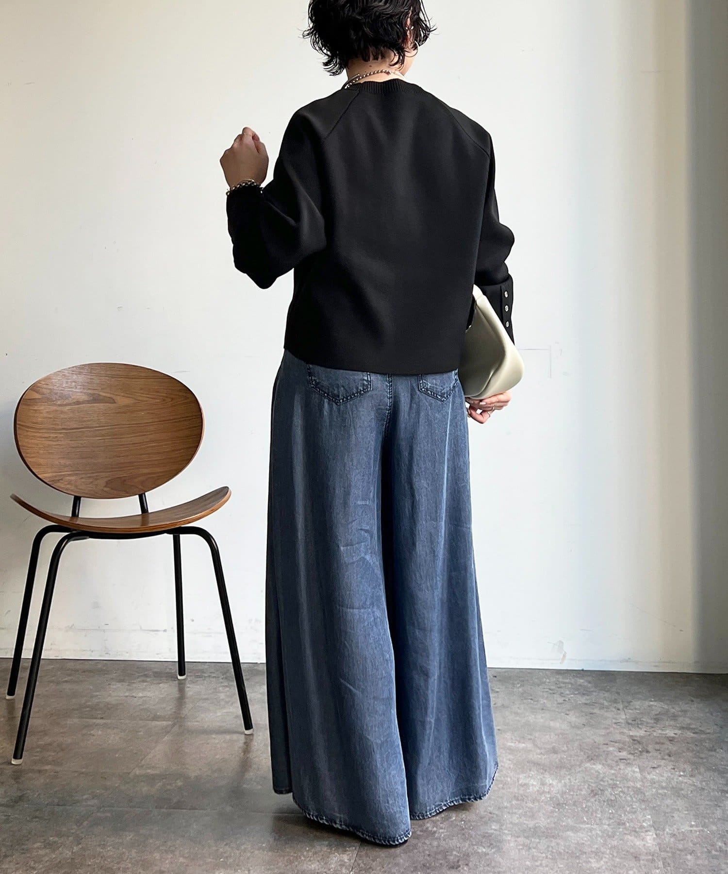 un dix cors(アンディコール) ランタンスリーブニット