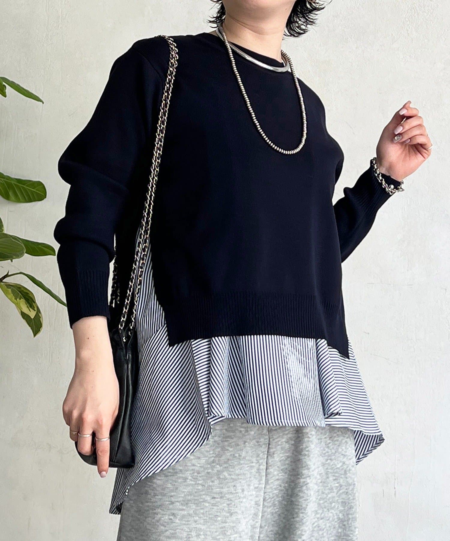 un dix cors(アンディコール) ニットセットレイヤードプルオーバー