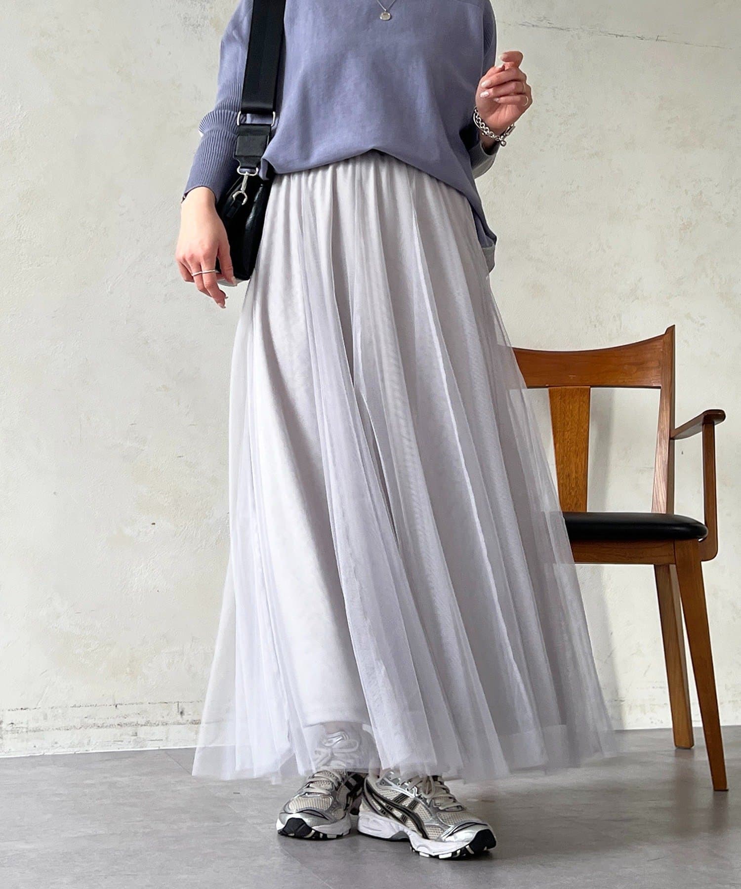 un dix cors(アンディコール) チュールパネルスカート