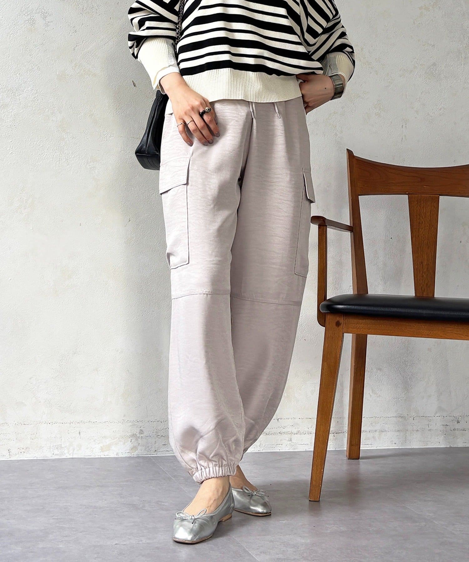 un dix cors(アンディコール) ヴィンテージサテンカーゴパンツ