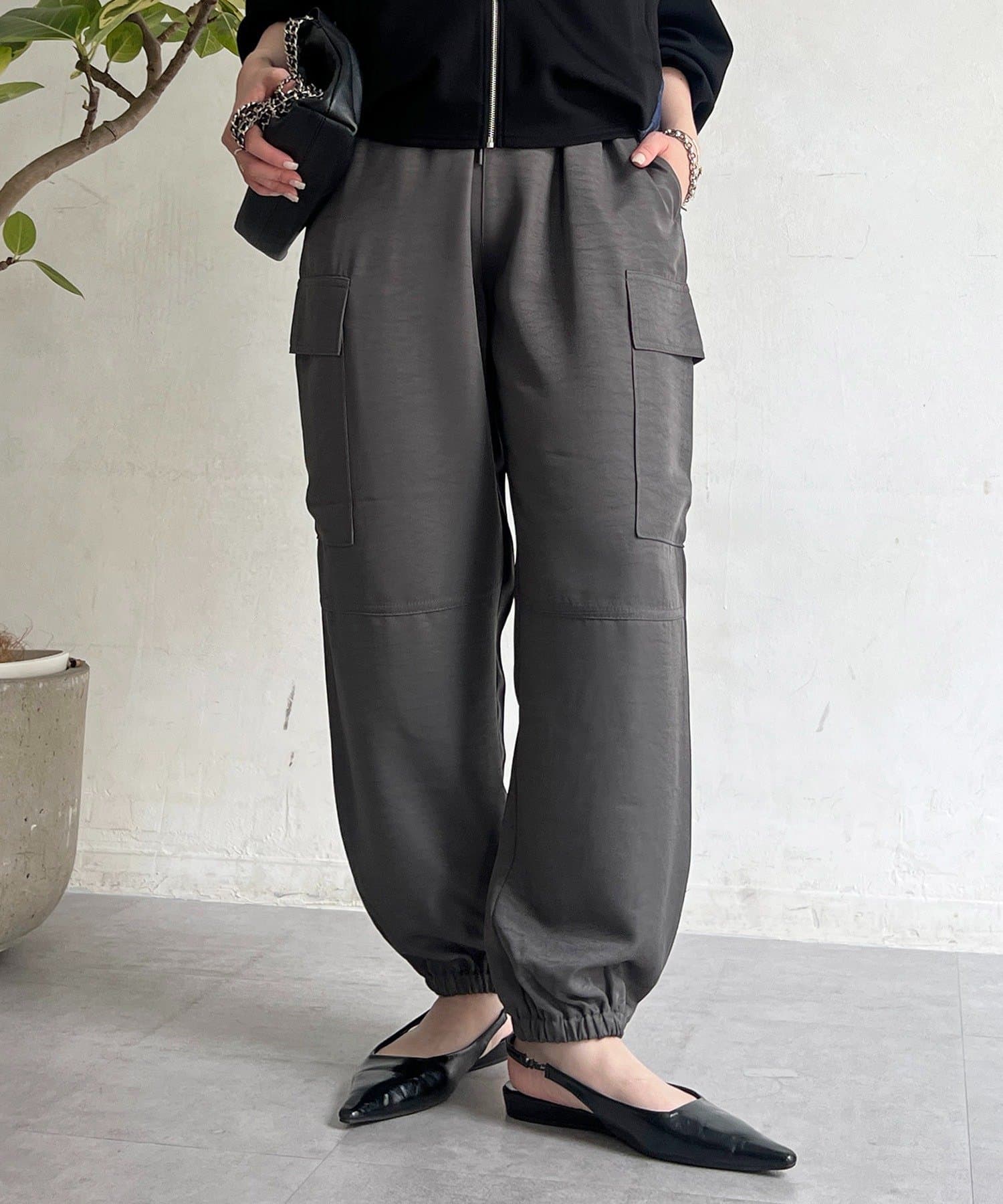 un dix cors(アンディコール) ヴィンテージサテンカーゴパンツ