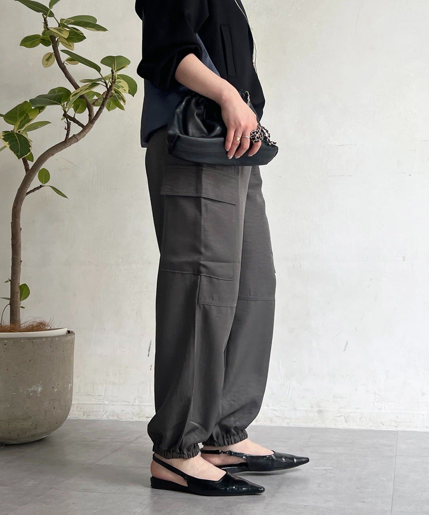 un dix cors(アンディコール) ヴィンテージサテンカーゴパンツ