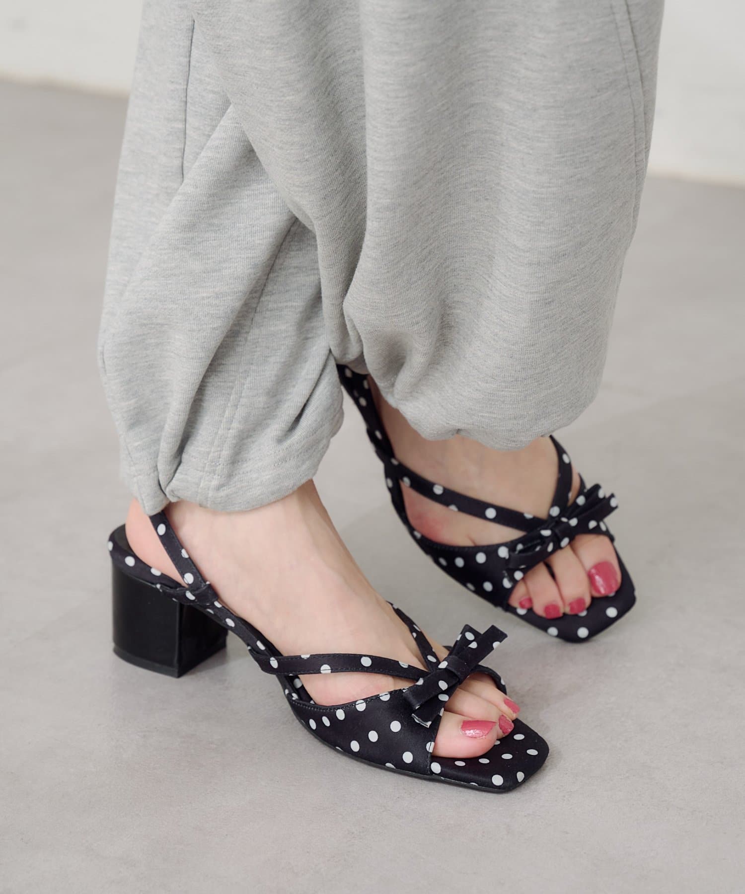 Kastane(カスタネ) 【4/5(日)0:00新色発売/2026SSカタログ】リボンミュールサンダル