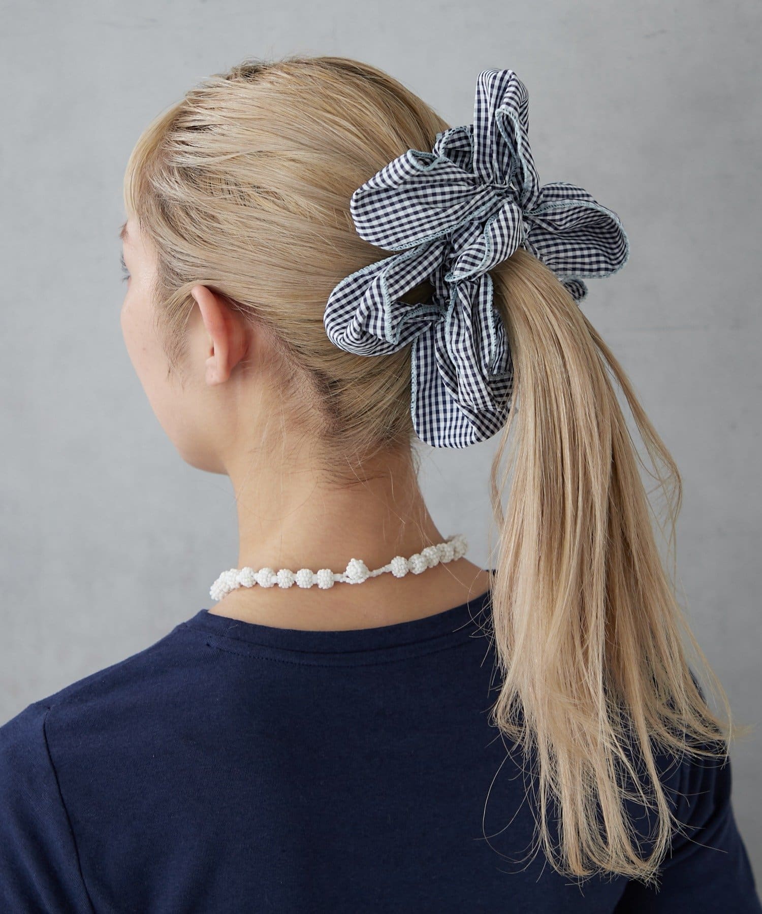 BIRTHDAY BAR(バースデイバー) ギンガムチェックシュシュ