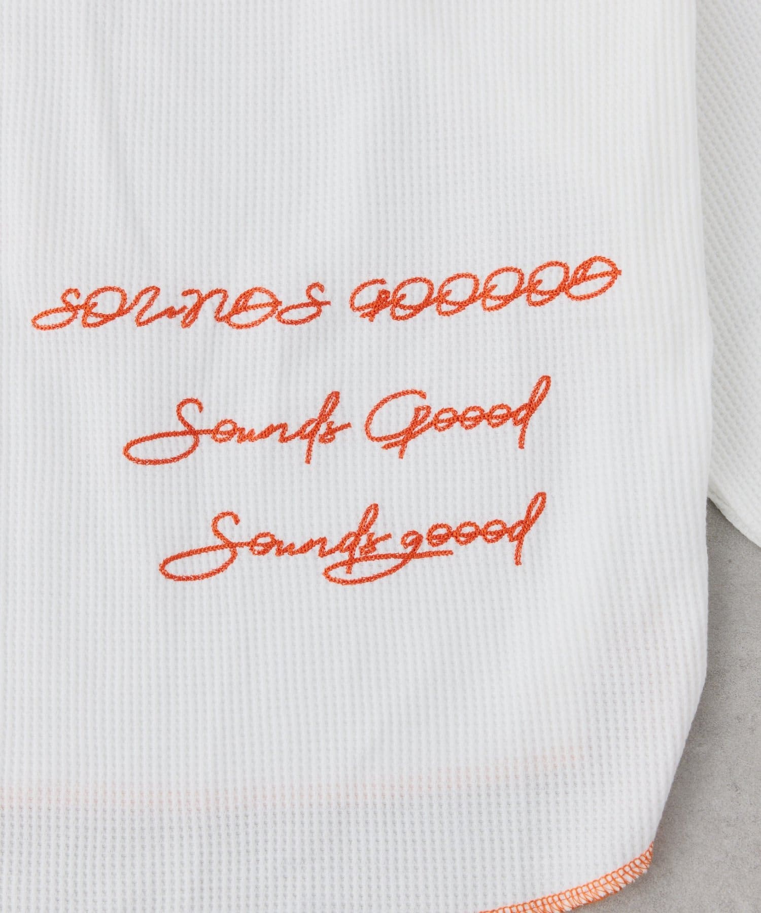 CIAOPANIC TYPY(チャオパニックティピー) 【SOUNDS GOOOOD】DOG総柄刺繍プリントワッフルロンTEE