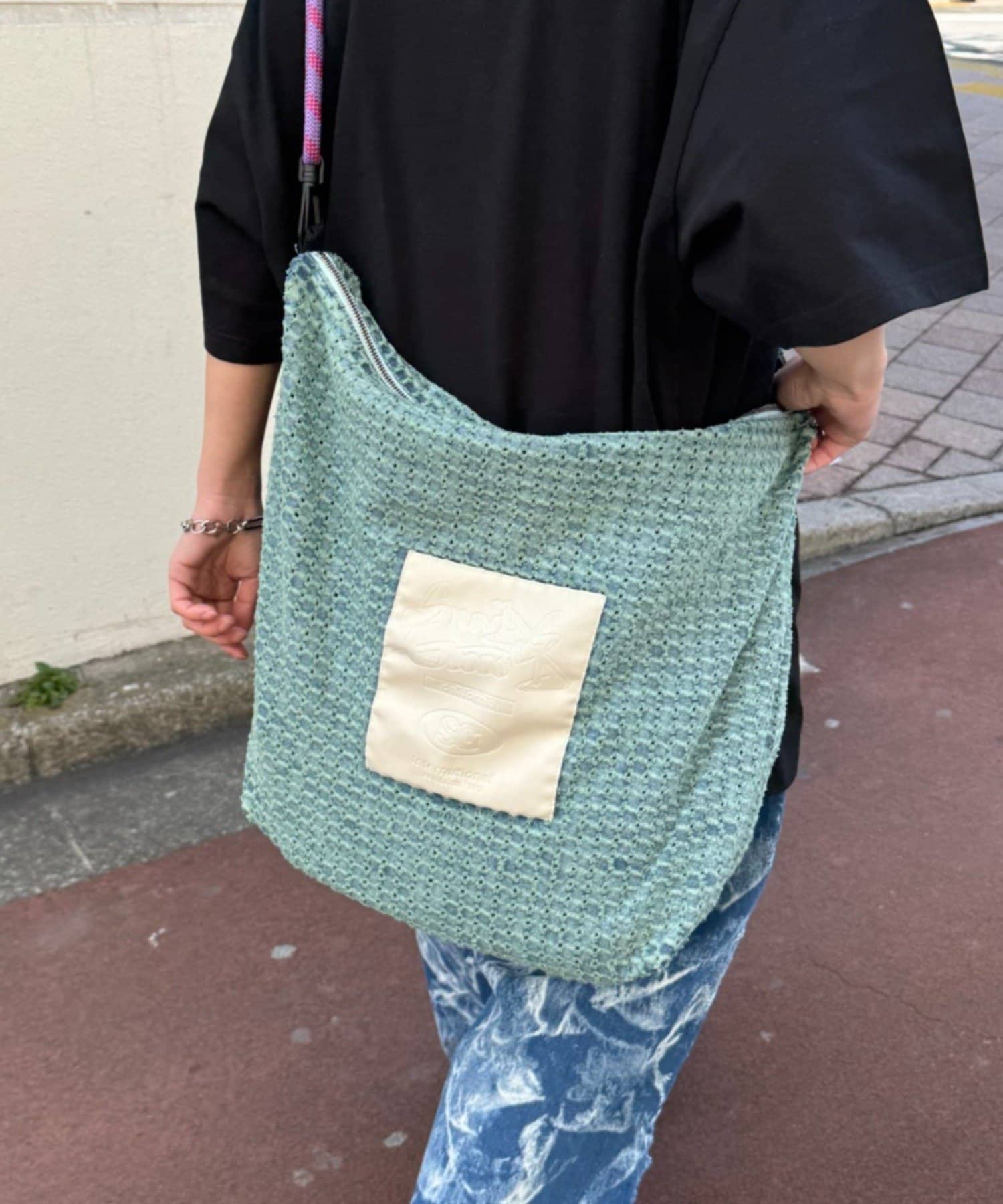 CIAOPANIC TYPY(チャオパニックティピー) 【SOUNDS GOOOOD】ダメージデニムショルダーバッグ