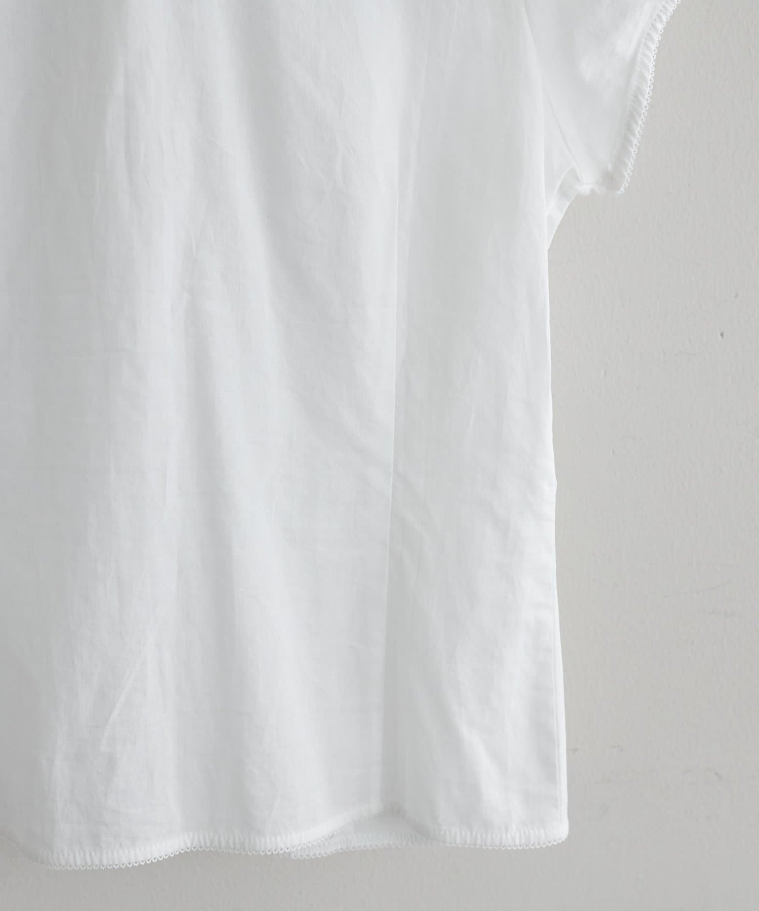 DISCOAT(ディスコート) 【umm.】ピコレース半袖ブラウス