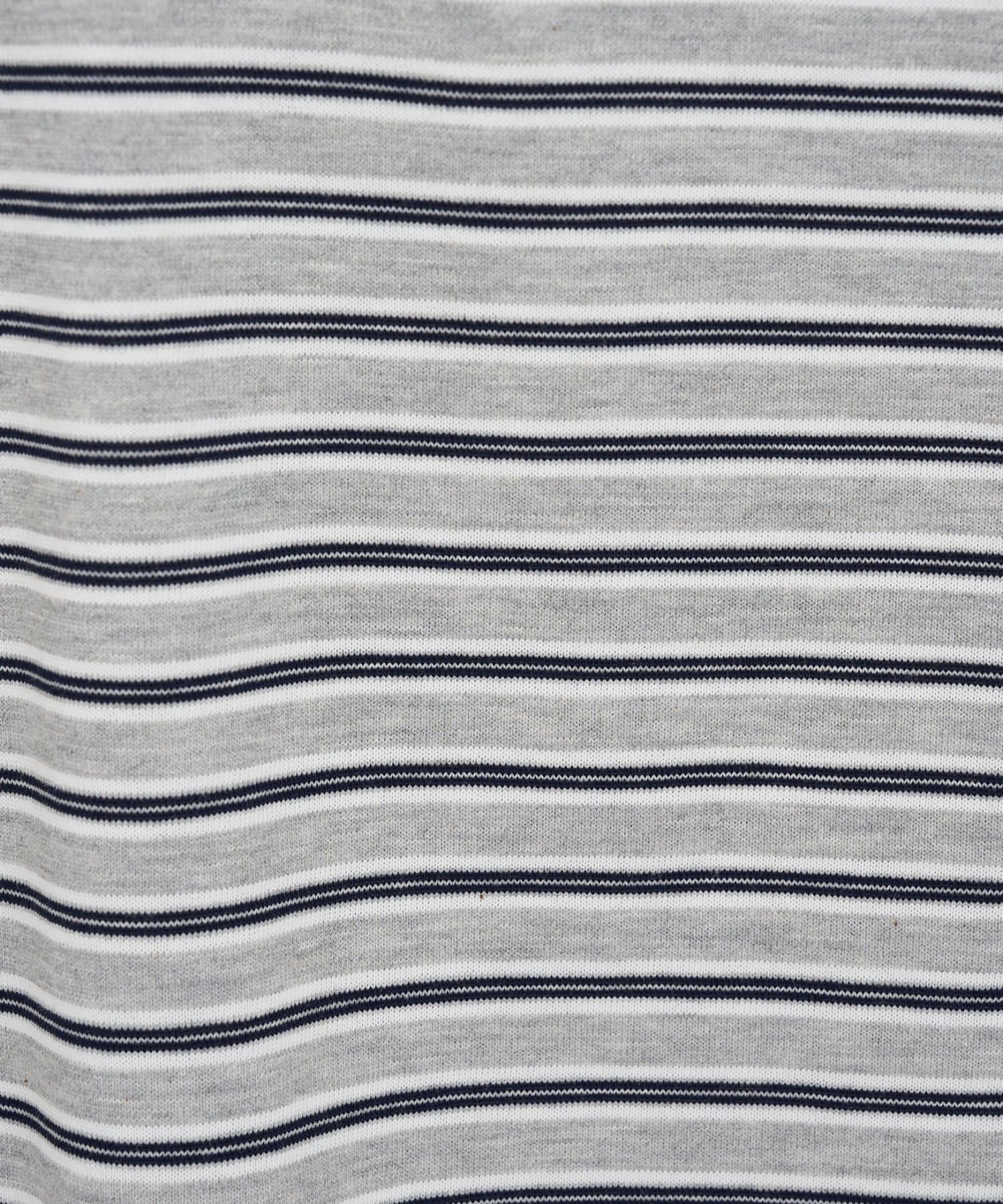 DISCOAT(ディスコート) 【umm.】マルチボーダーフードTシャツ