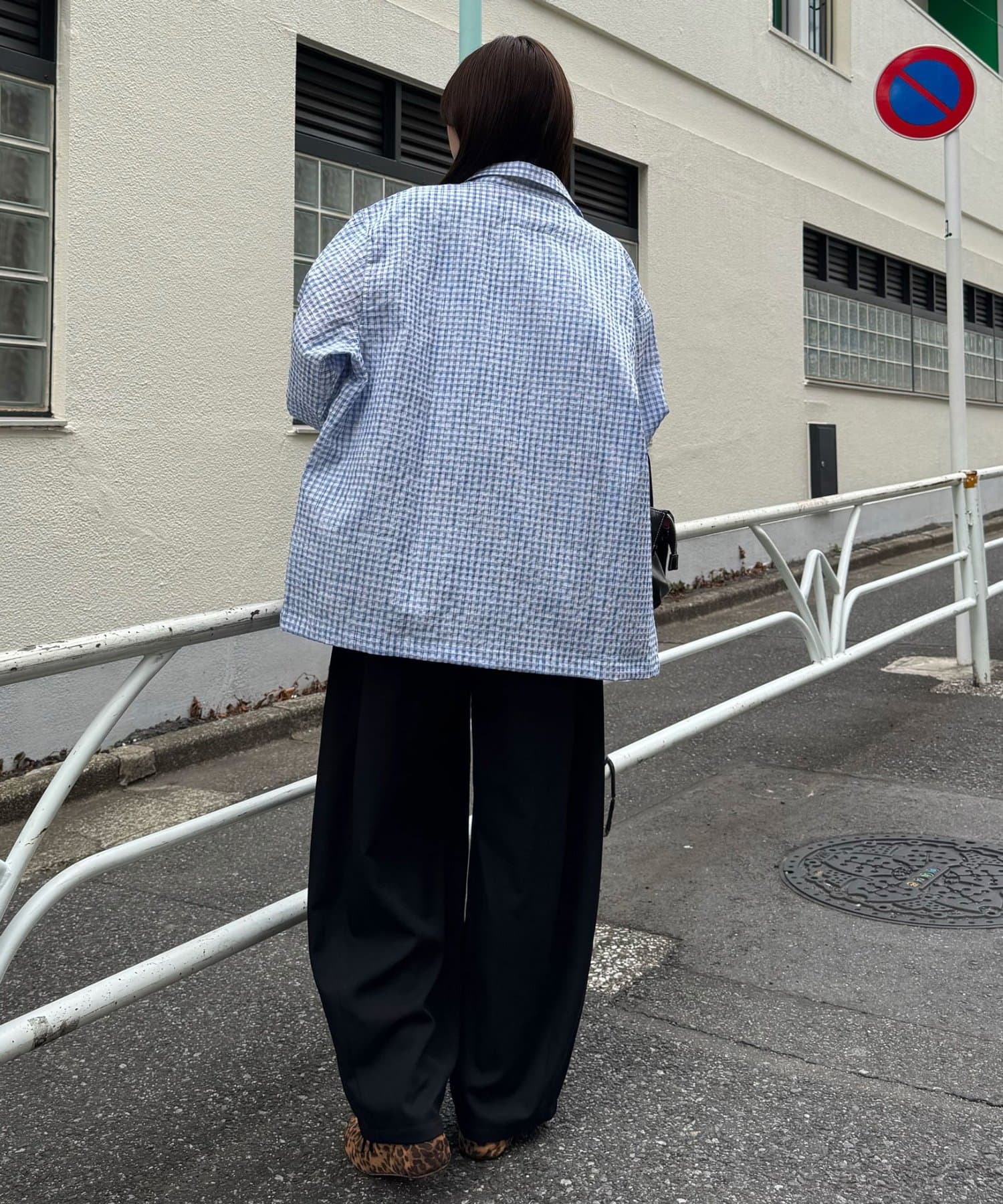 CIAOPANIC(チャオパニック) 【♡15で1500円OFFクーポン！？】チェックサッカー長袖シャツ