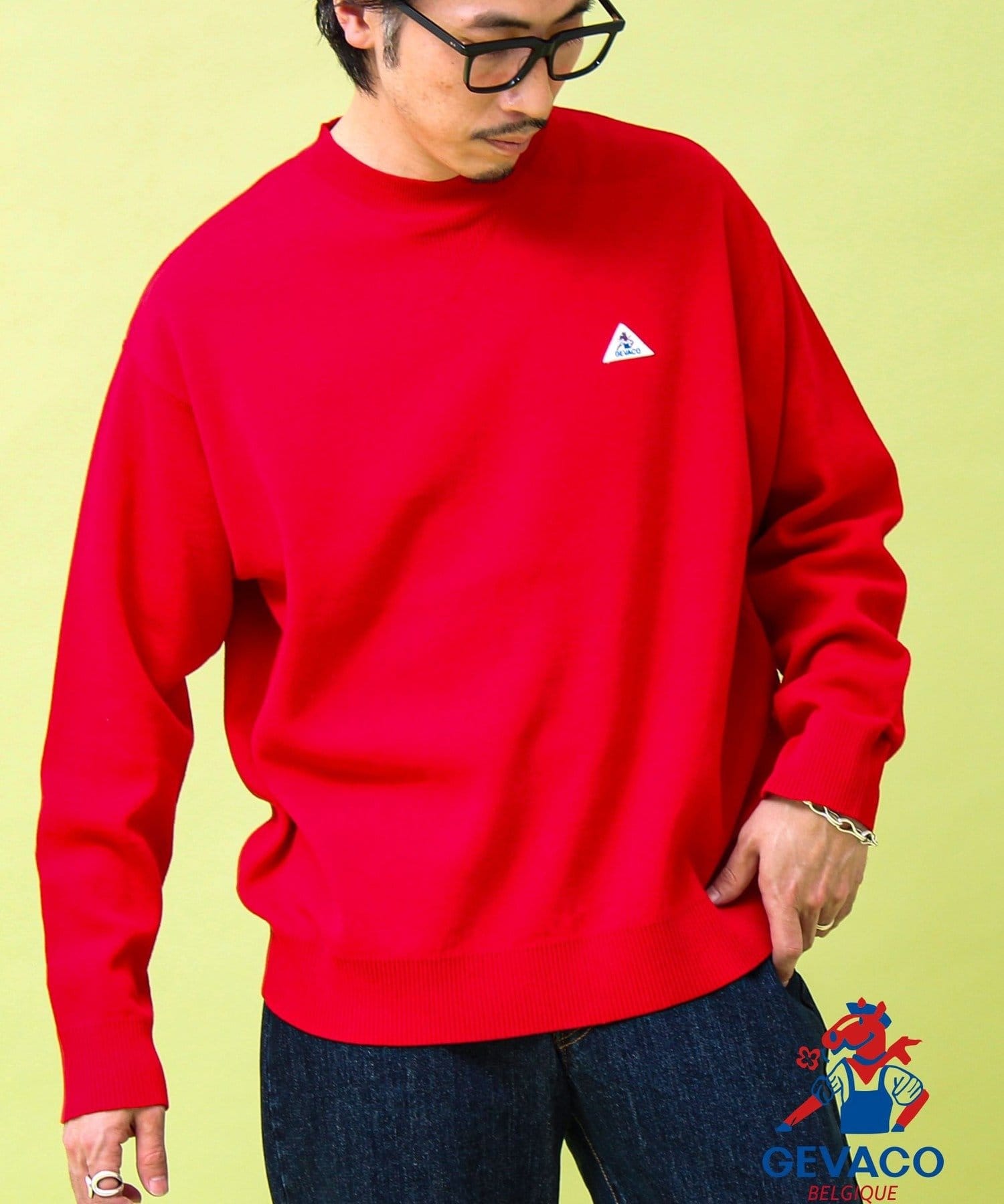 FREDY & GLOSTER(フレディ アンド グロスター) 【GEVACO/ゲバコ】スウェットニットプルオーバー