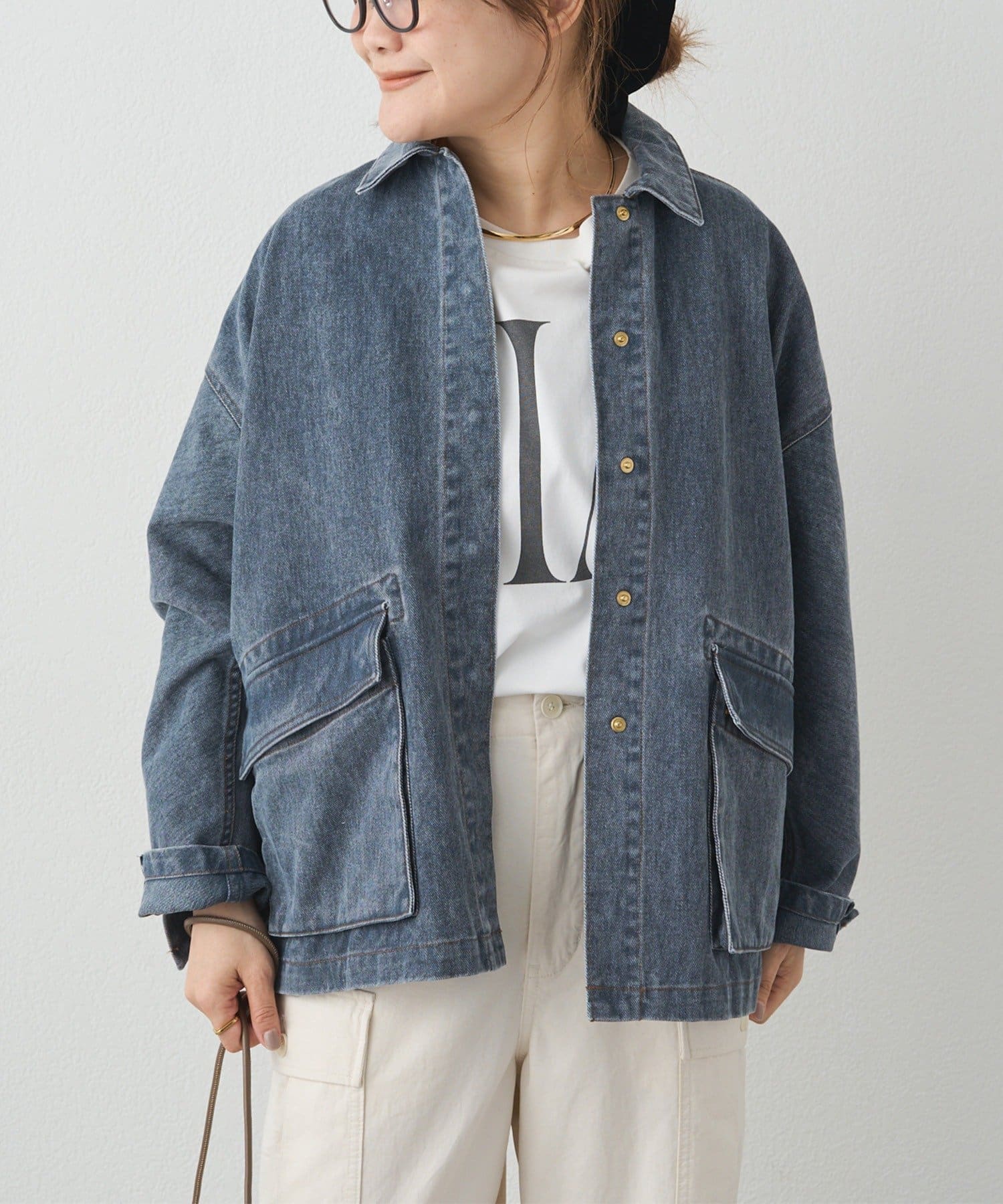 PUAL CE CIN(ピュアルセシン) カツラギカバーオールジャケット