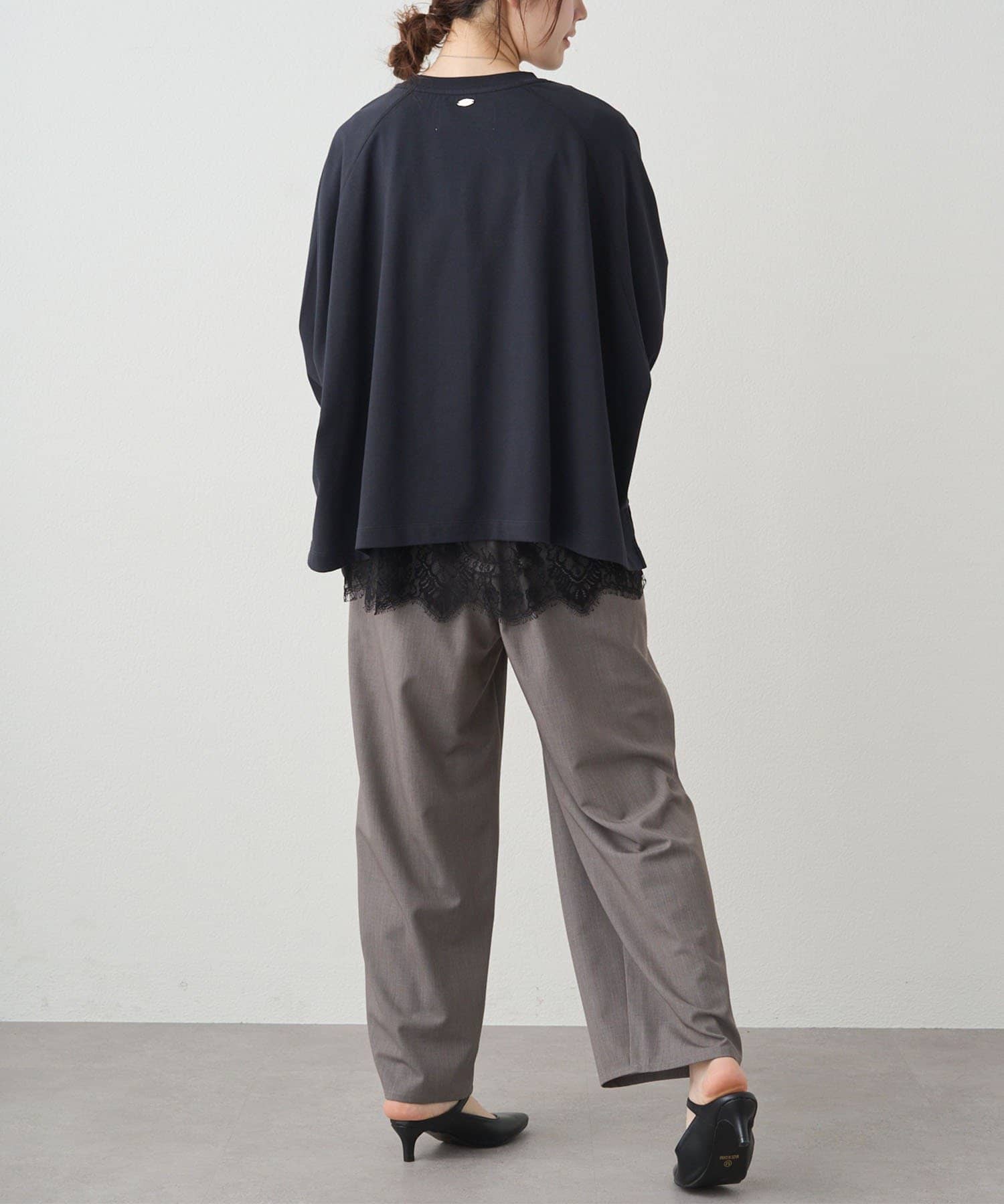 PUAL CE CIN(ピュアルセシン) プレーティング天竺オーバーサイズカットソー