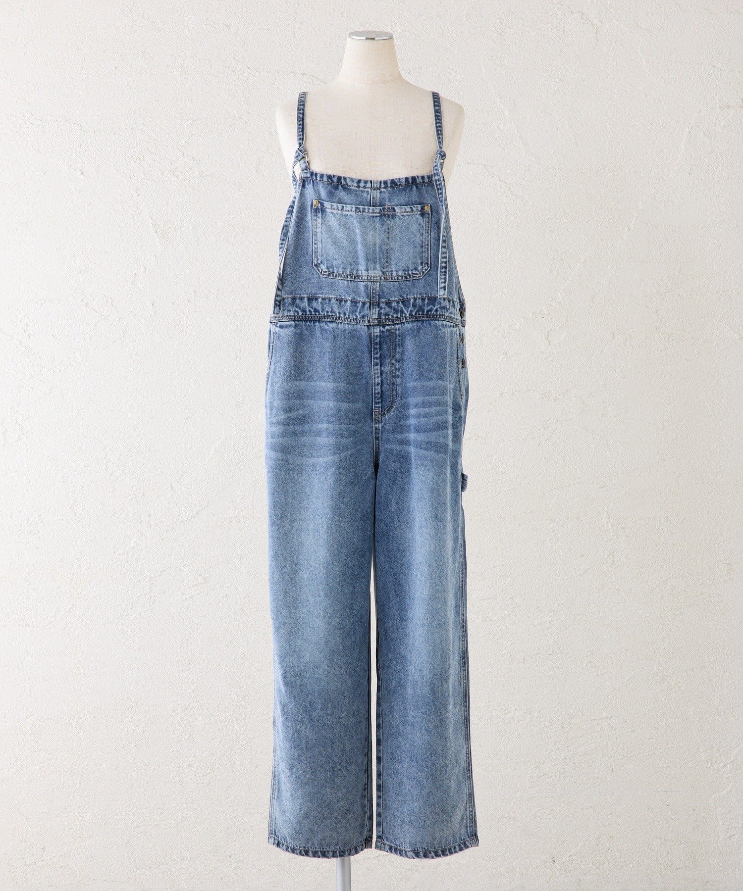 PUAL CE CIN(ピュアルセシン) リヨセル混デニムサロペット