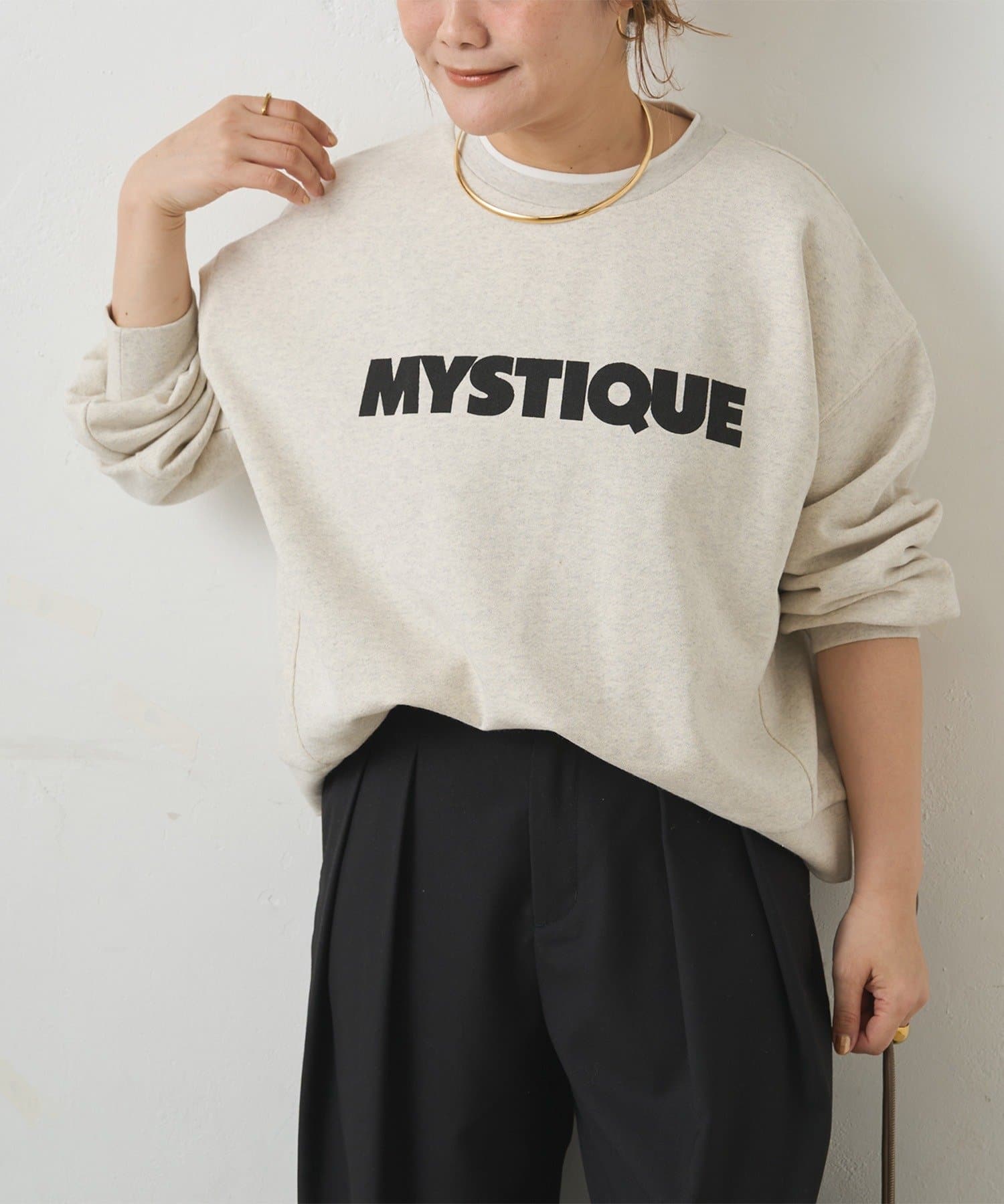 PUAL CE CIN(ピュアルセシン) レイヤード風スウェット