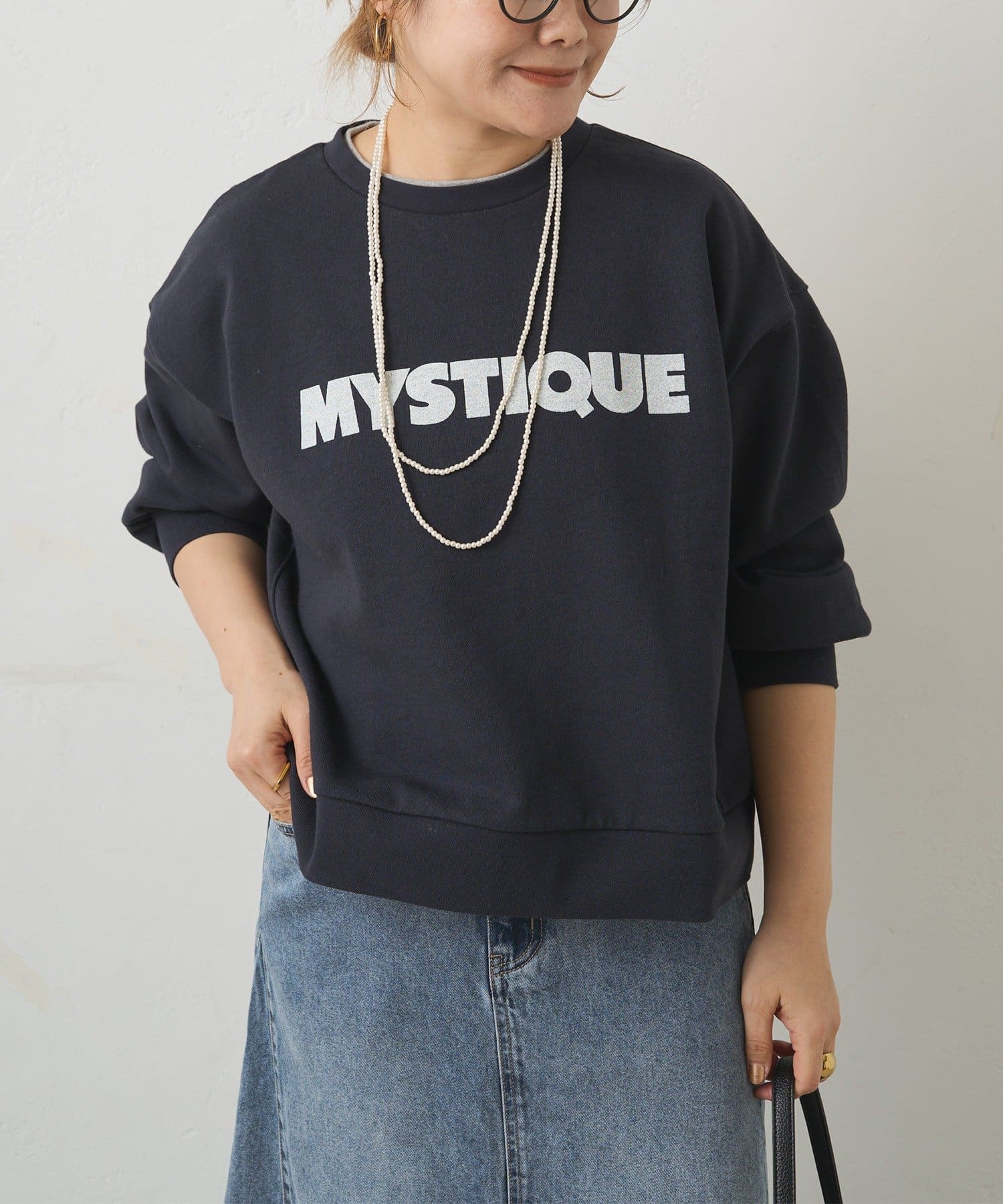 PUAL CE CIN(ピュアルセシン) レイヤード風スウェット