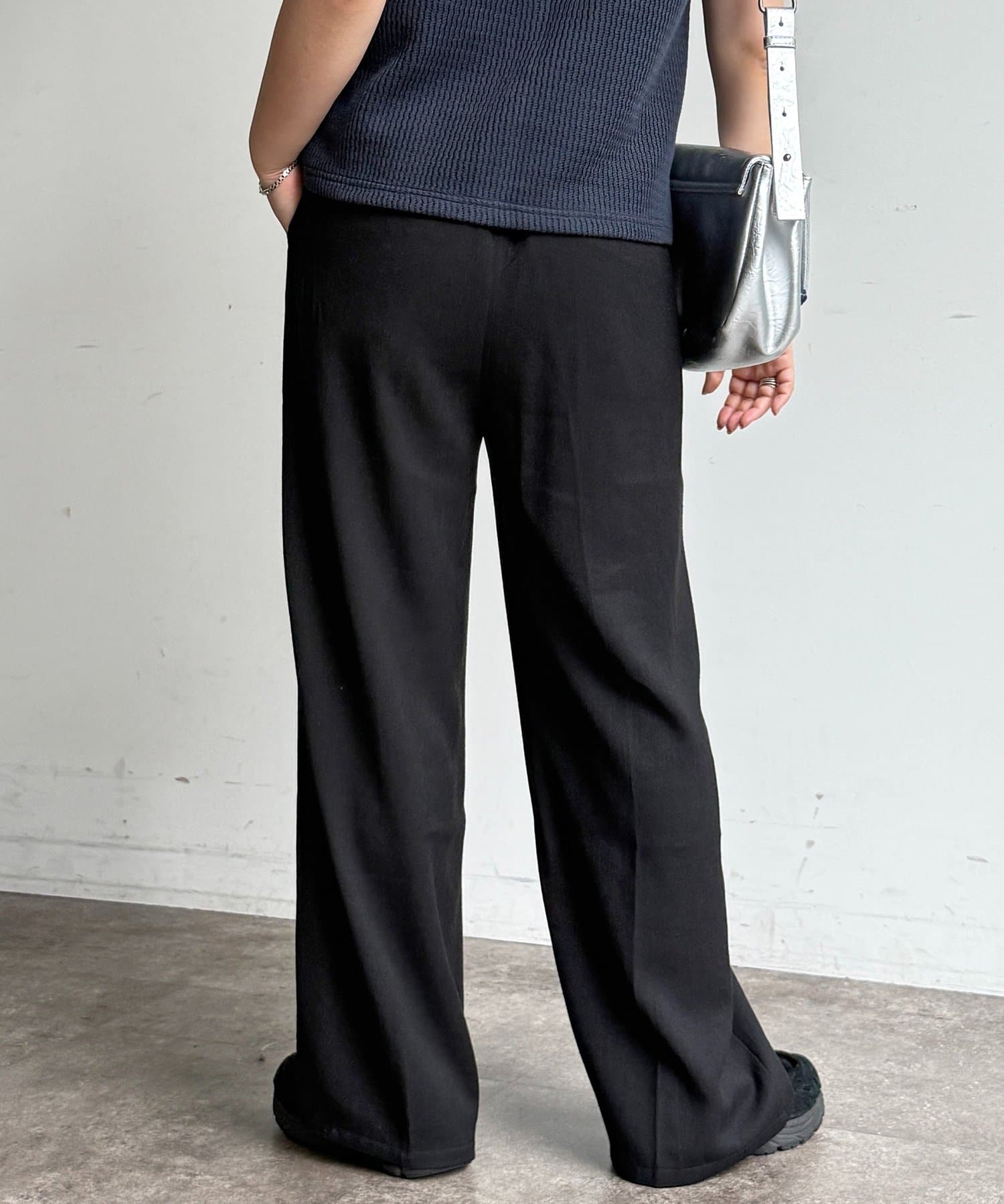 CPCM(シーピーシーエム) 【セットアップ可】ウエストフリルイージーパンツ