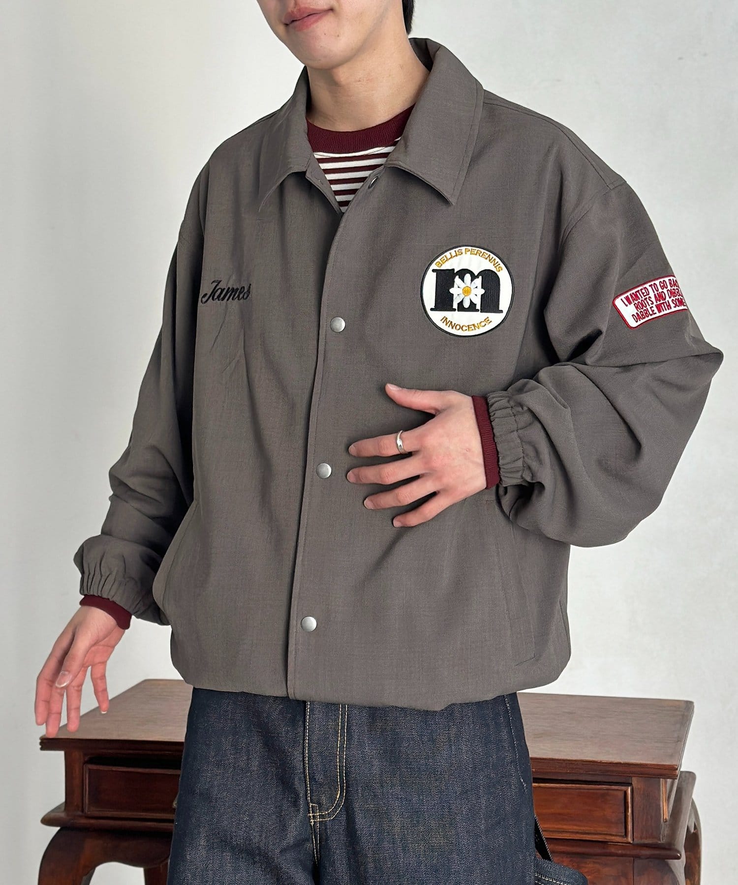 CPCM(シーピーシーエム) バックワッペンコーチジャケット