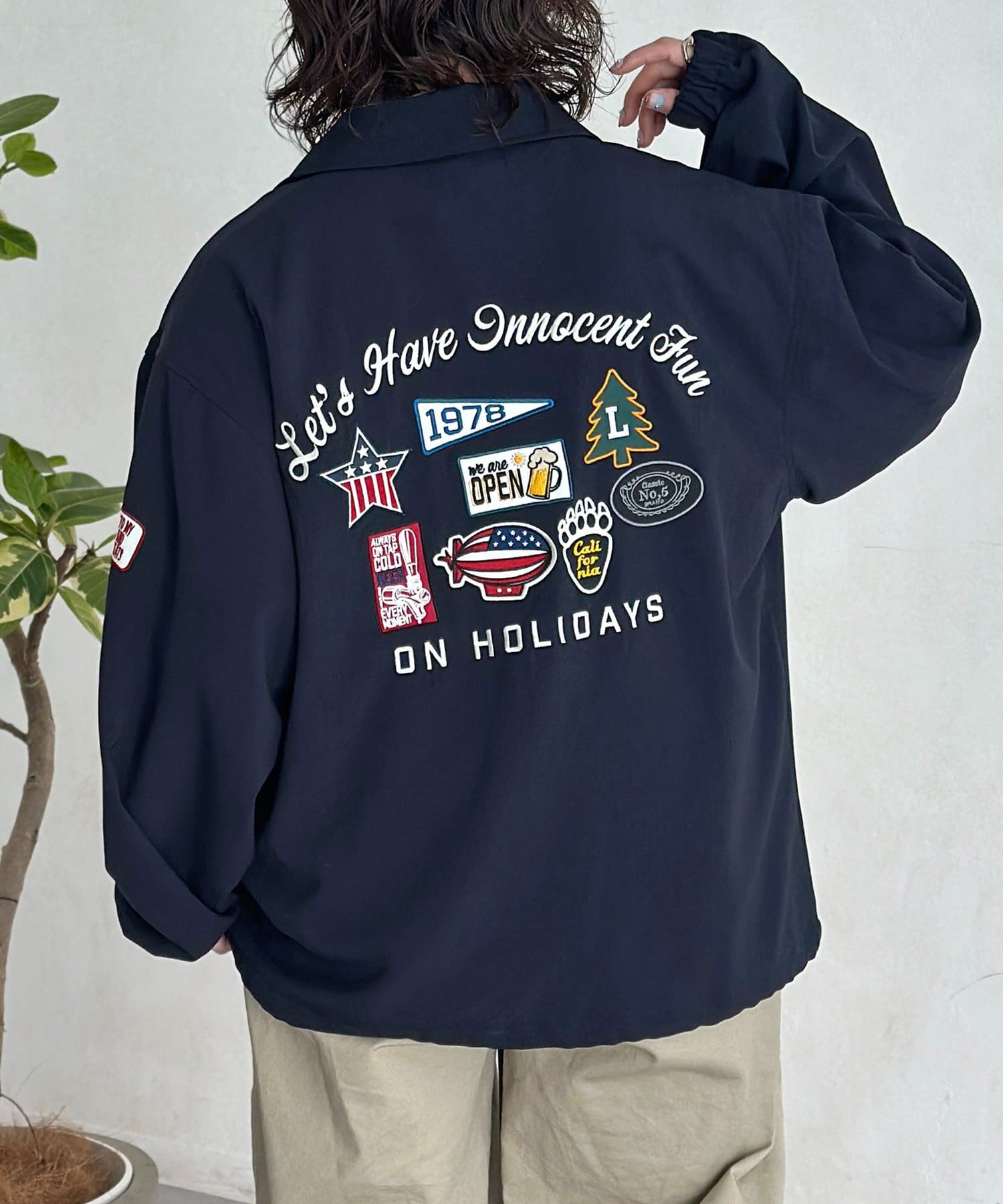 CPCM(シーピーシーエム) バックワッペンコーチジャケット